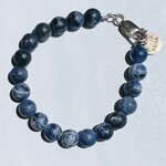 Sodalite Bracelet 8mm .950 Pure Soul