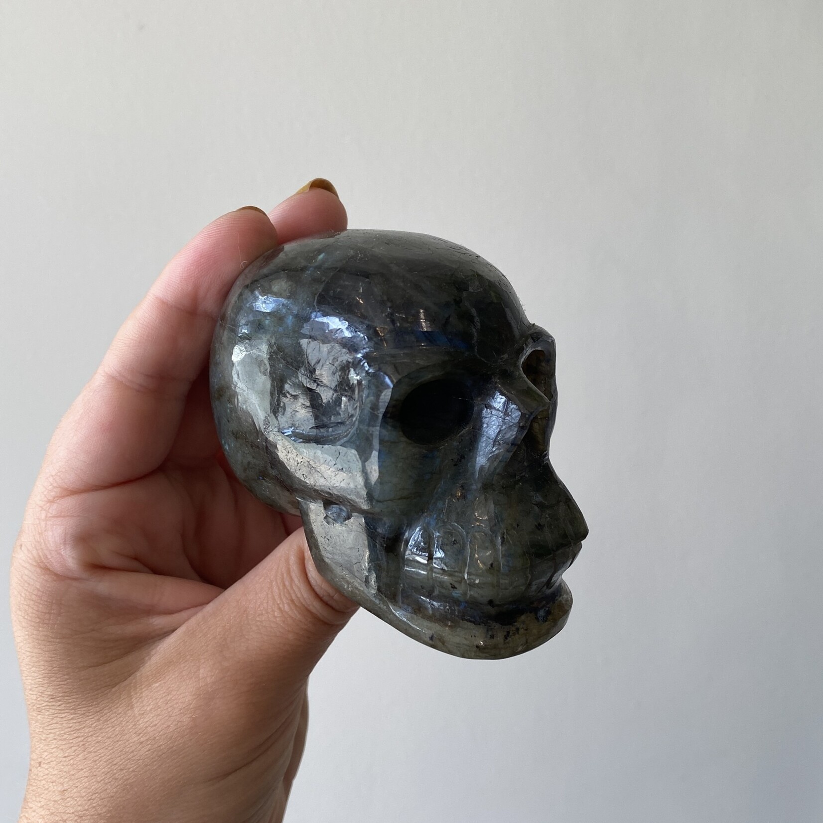 Labradorite Carved Skull