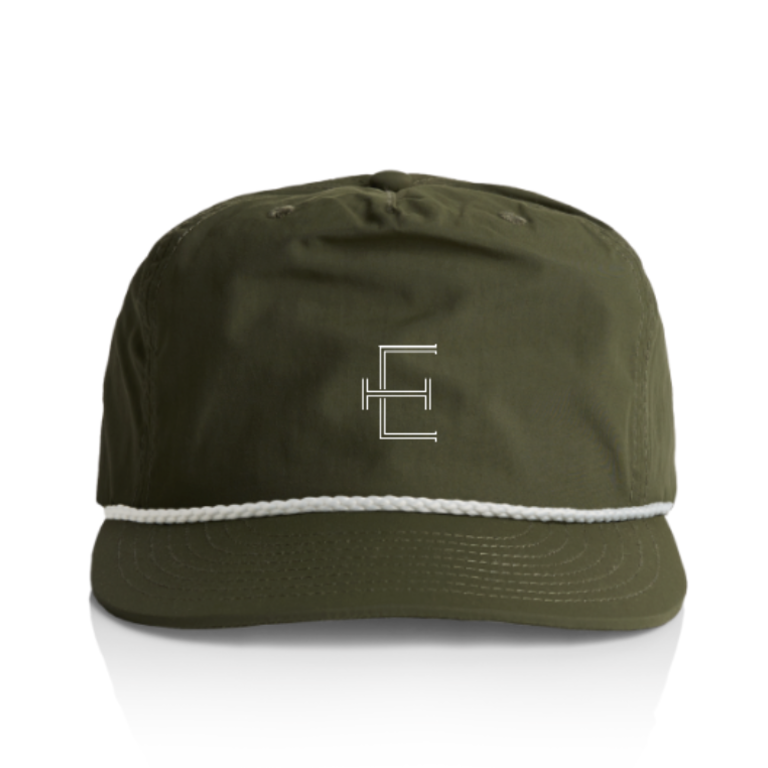 Emeline EMELINE E Logo Rope Hat Green