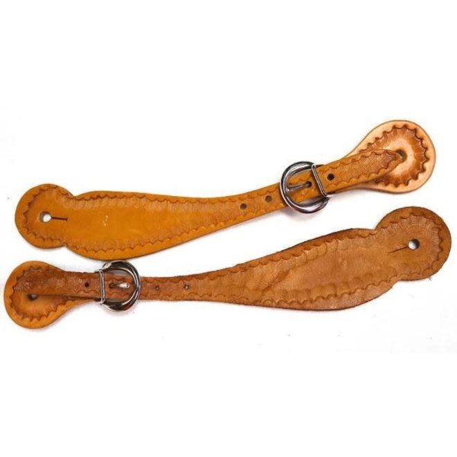 Tooled Western Spur Strap
