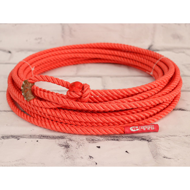 60 FT Red Poly-Nylon Lead Core Lasso Rope Soga Charra
