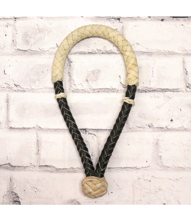 Black Braided Rawhide Leather Horse Bosal Cable Core