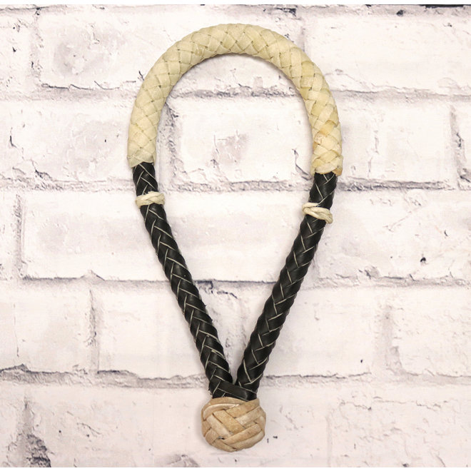 Black Braided Rawhide Leather Horse Bosal Cable Core