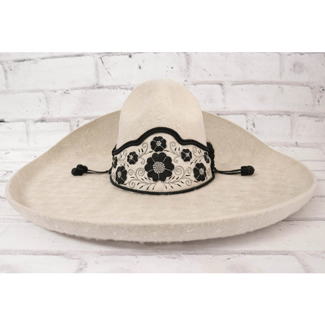 Sombrero Charro Hueso Claro (MEX 60) Charro Hat