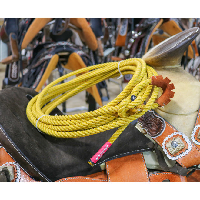 35 FT. Gold PolyNylon 11mm (Lead Core) Lasso Rope Soga M Royal Saddles