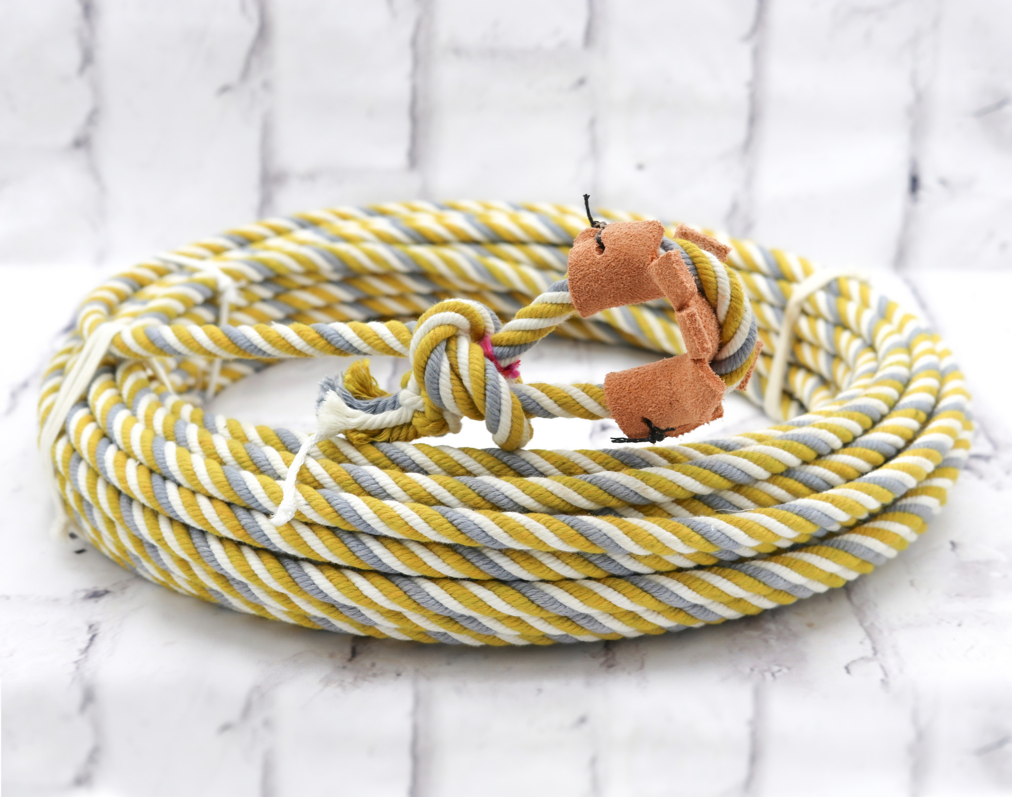 80 Ft Red Soga de Plomo 11mm Lead Core Lasso Rope - M- Royal Saddles