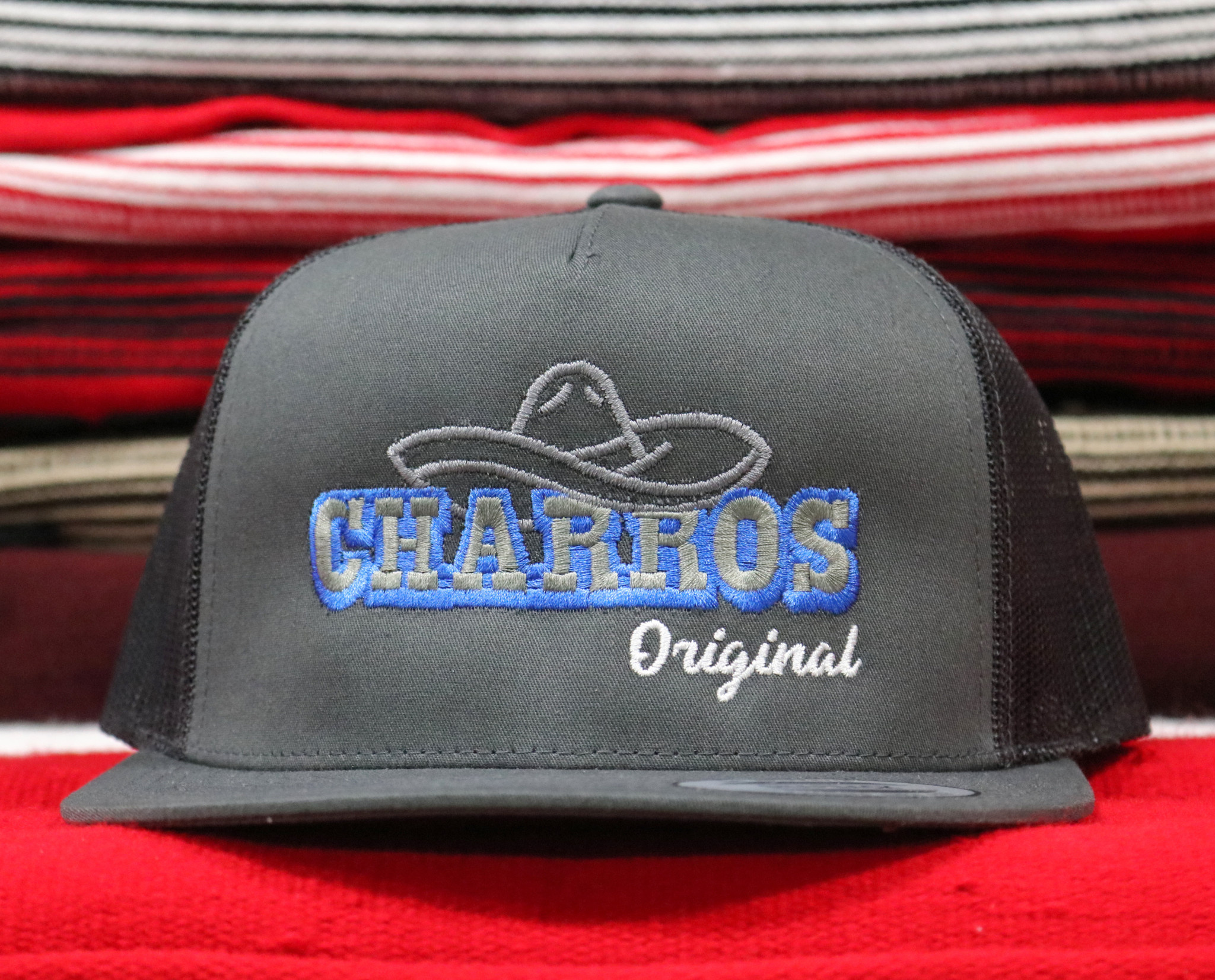 ORIGINAL BRAND CHARCOAL TRUCKER CAP – Charros Original