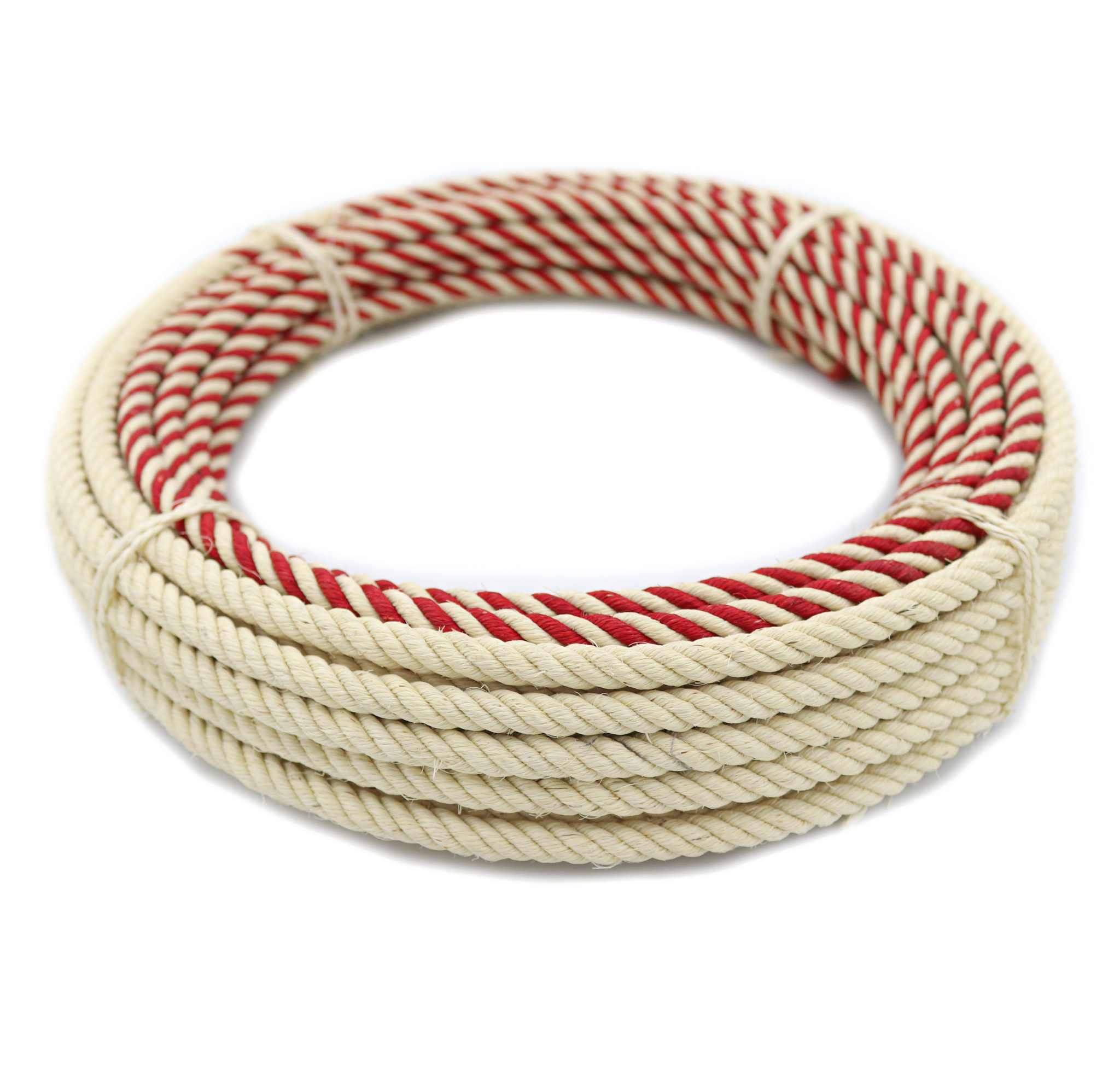 80 Ft Red Soga de Plomo 11mm Lead Core Lasso Rope - M- Royal Saddles