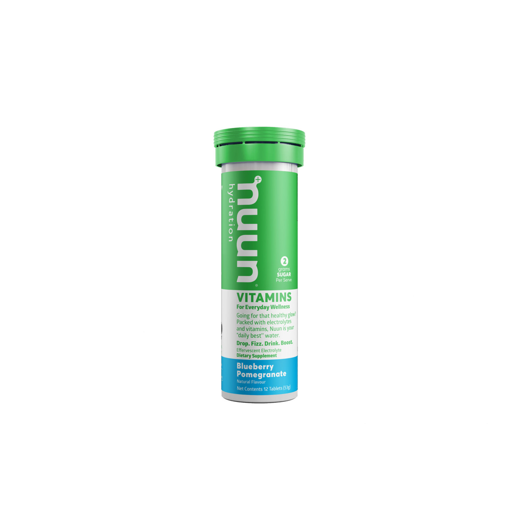 Nuun Nuun, Vitamins, Tablets, 8 Tubes, Blueberry Pmegranate single