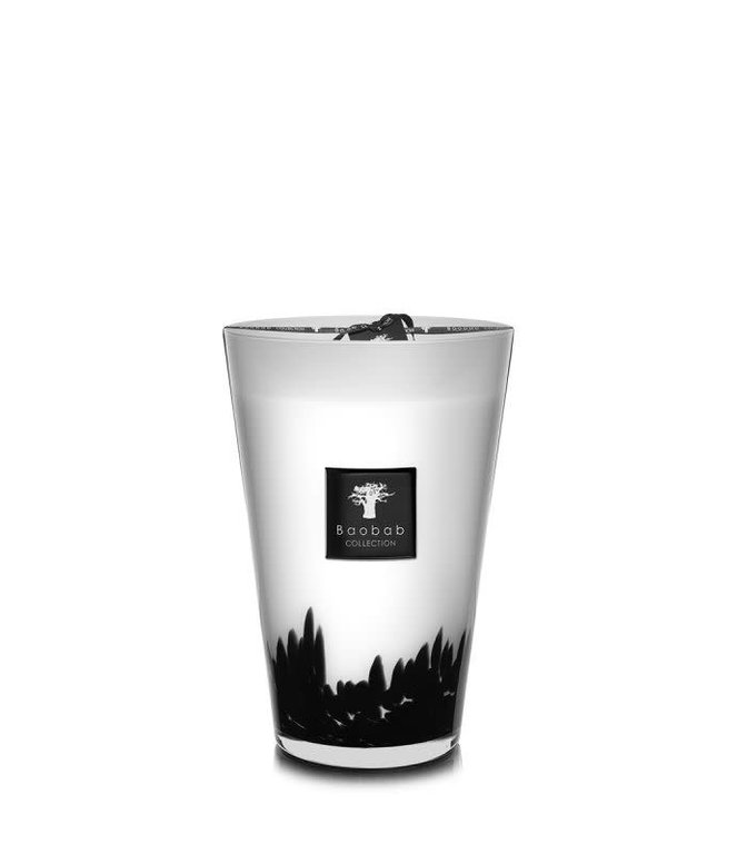 BAOBAB COLLECTION, INC FEATHERS BLACK CANDLE