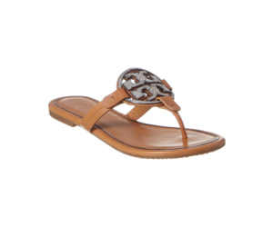 tory burch metal miller embellished sandal