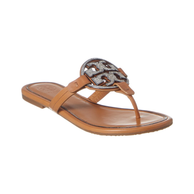 tory burch miller sandals with rhinestones