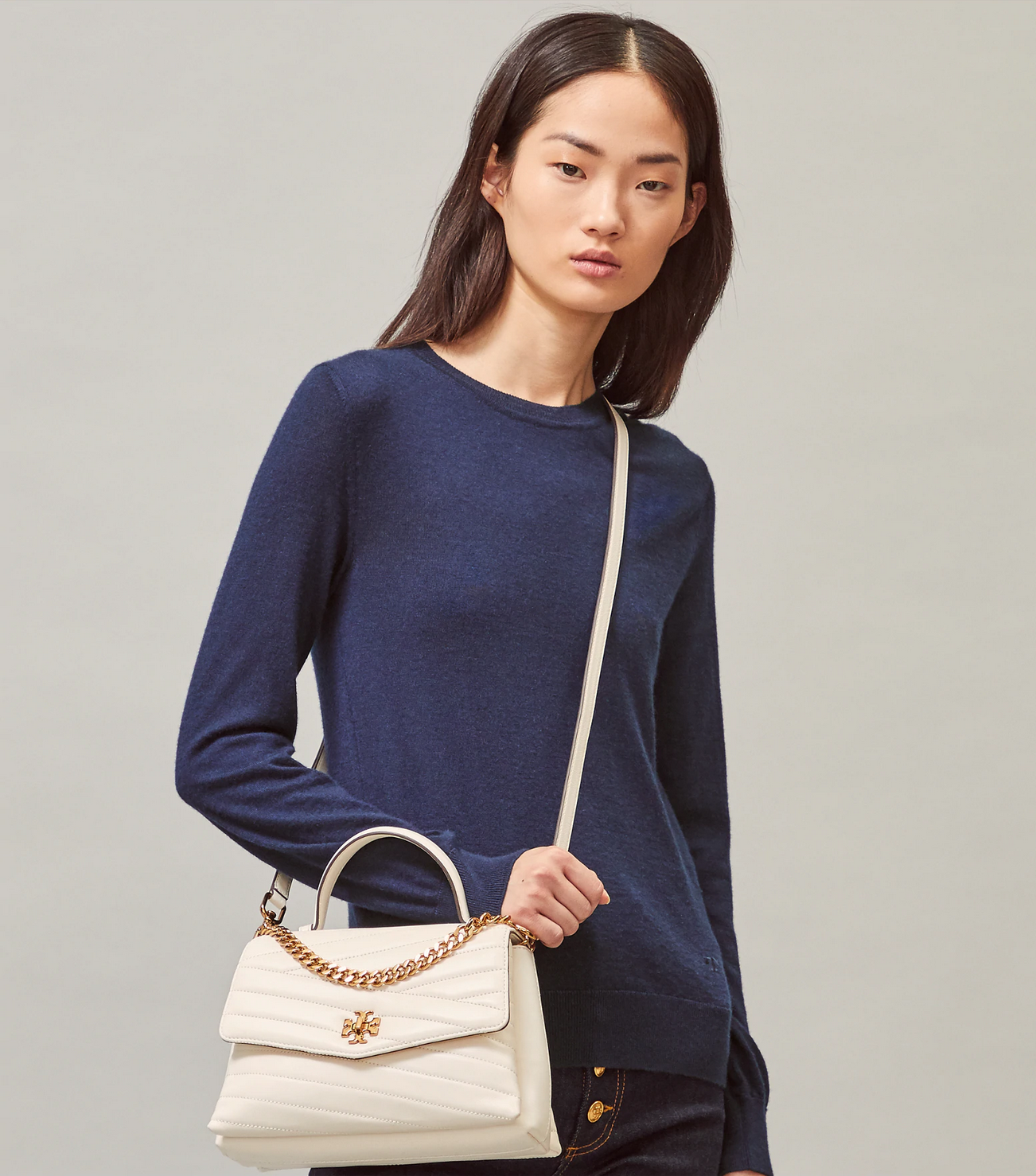 Kira Chevron Top-Handle Satchel: Women's Handbags
