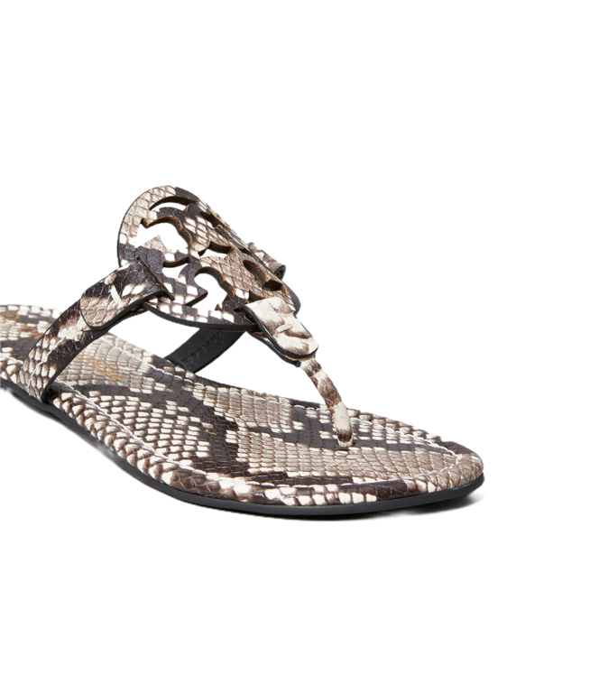 TORY BURCH SHOES MILLER EMBOSSED LEATHER SANDAL