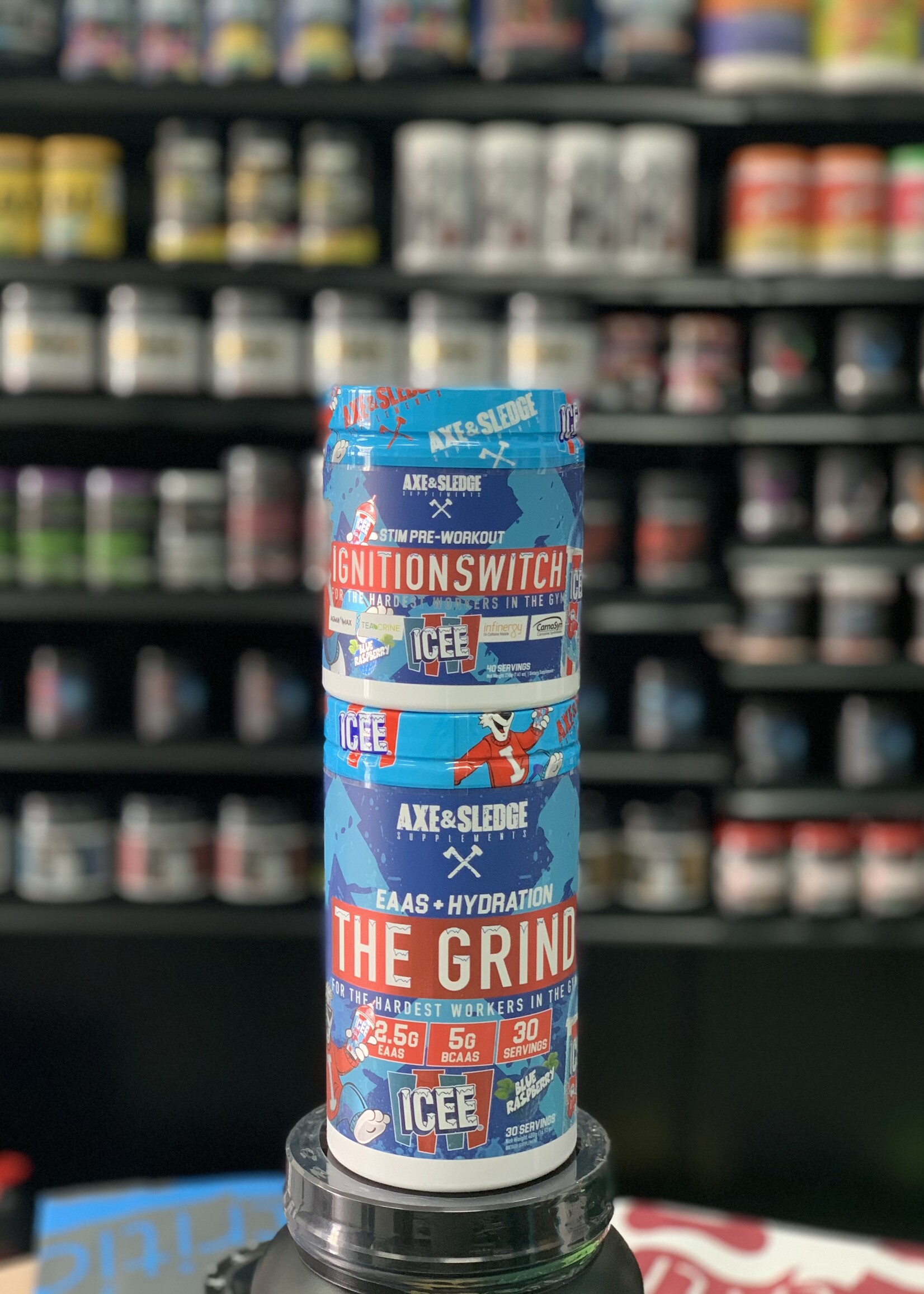 Axe & Sledge Axe & Sledge Grind/Ignition Switch Blue Raspberry ICEE Stack