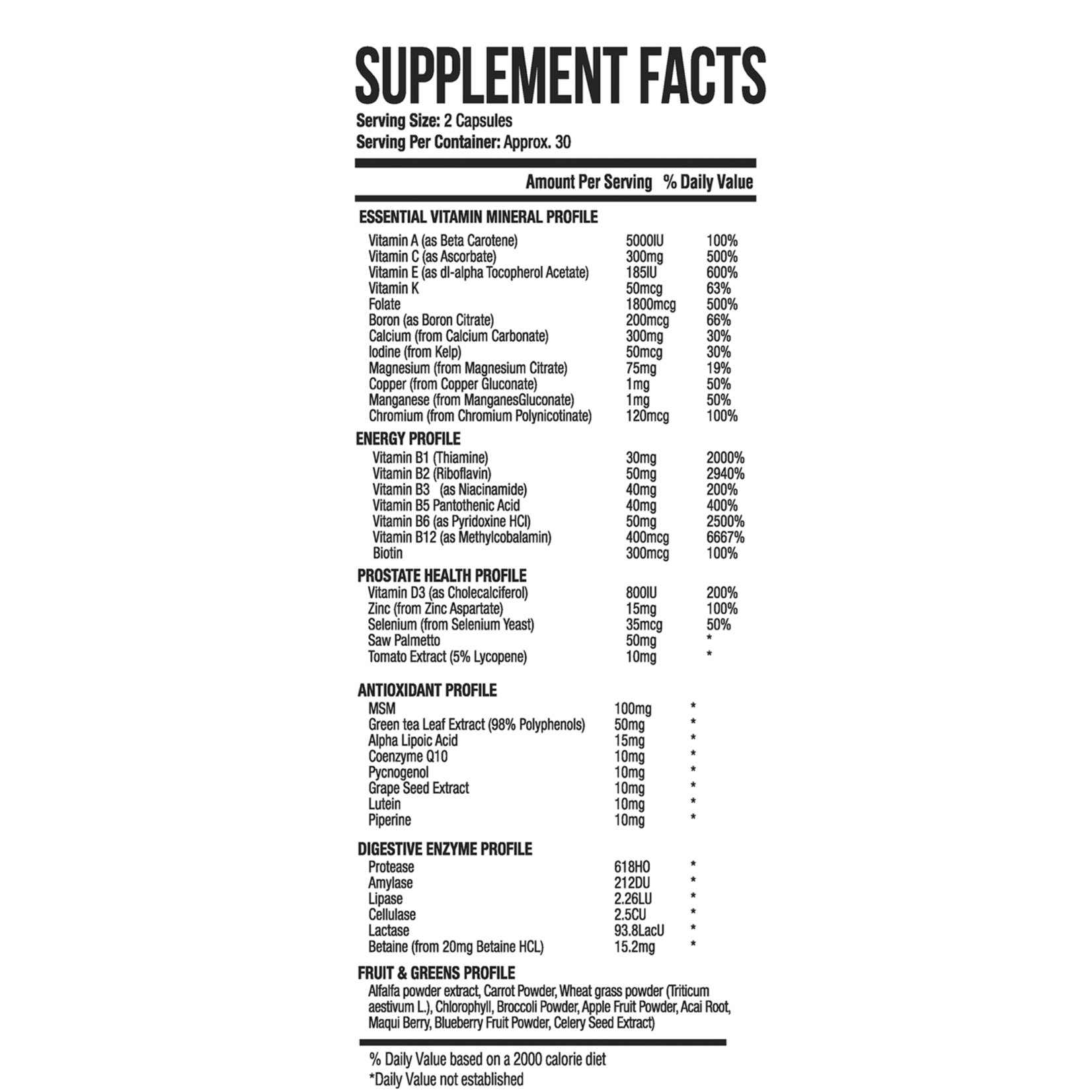 Legit Legit Alkalinity Men's Multivatamin 60ct