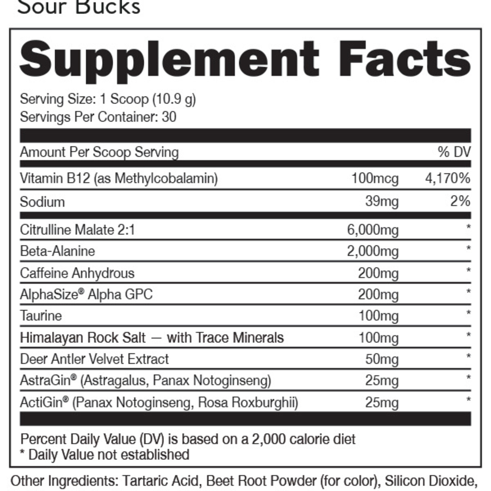 DAS Labs Bucked Up Pre-Workout