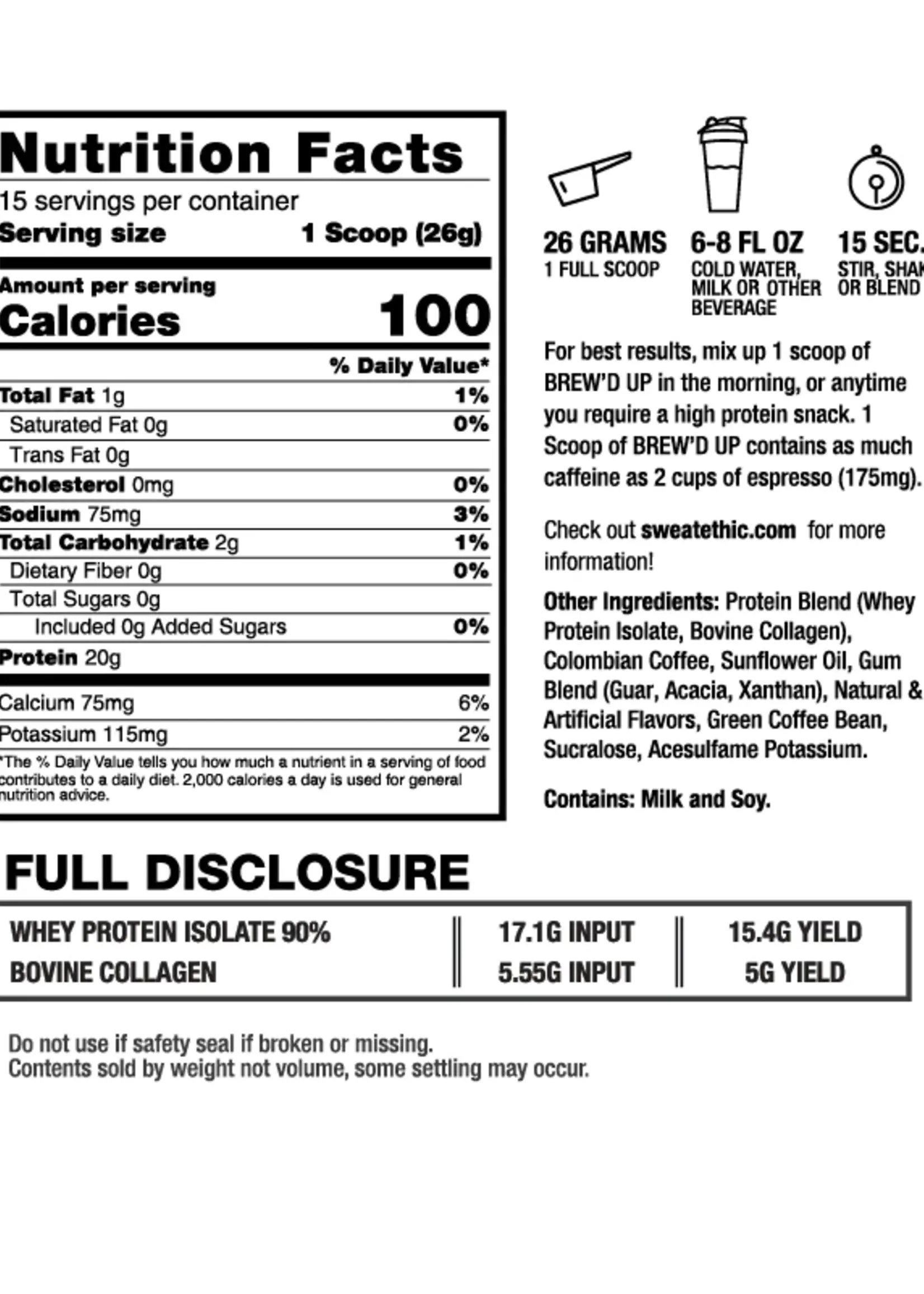 Sweat Ethic Sweat Ethic Brew'd Up