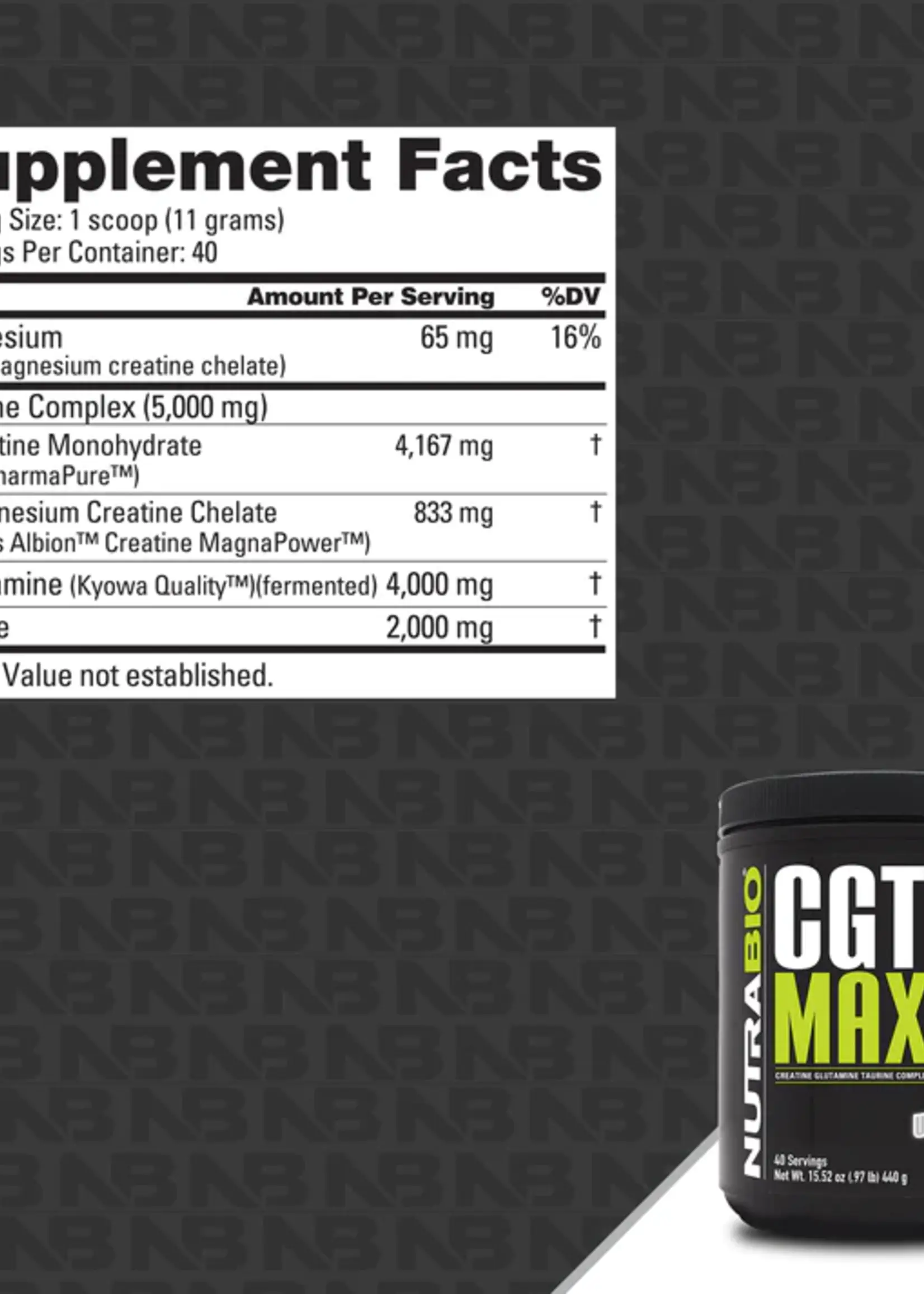 NutraBio NutraBio CGT Max