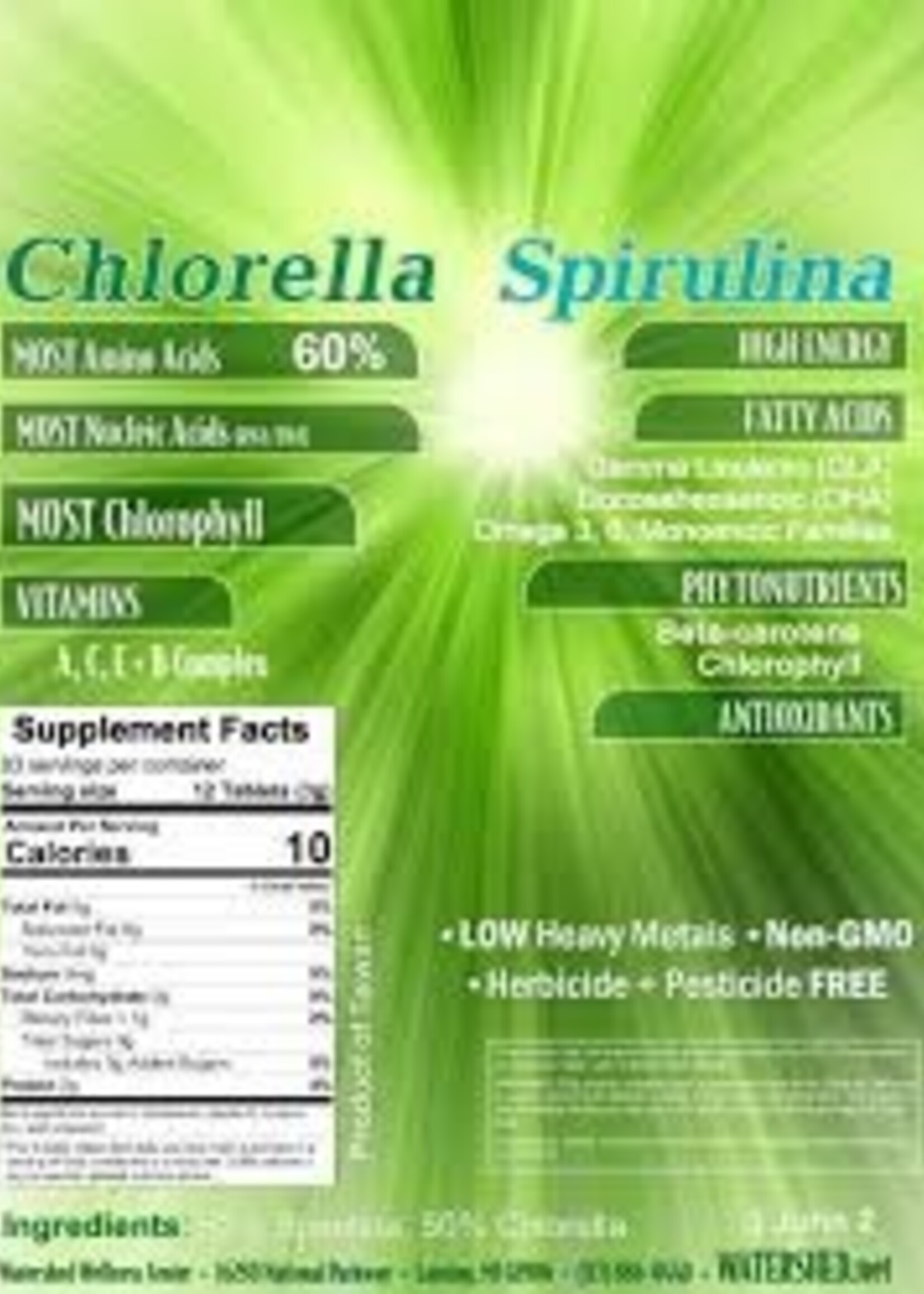 Dr. Bob's Spirulina Chlorella 50/50