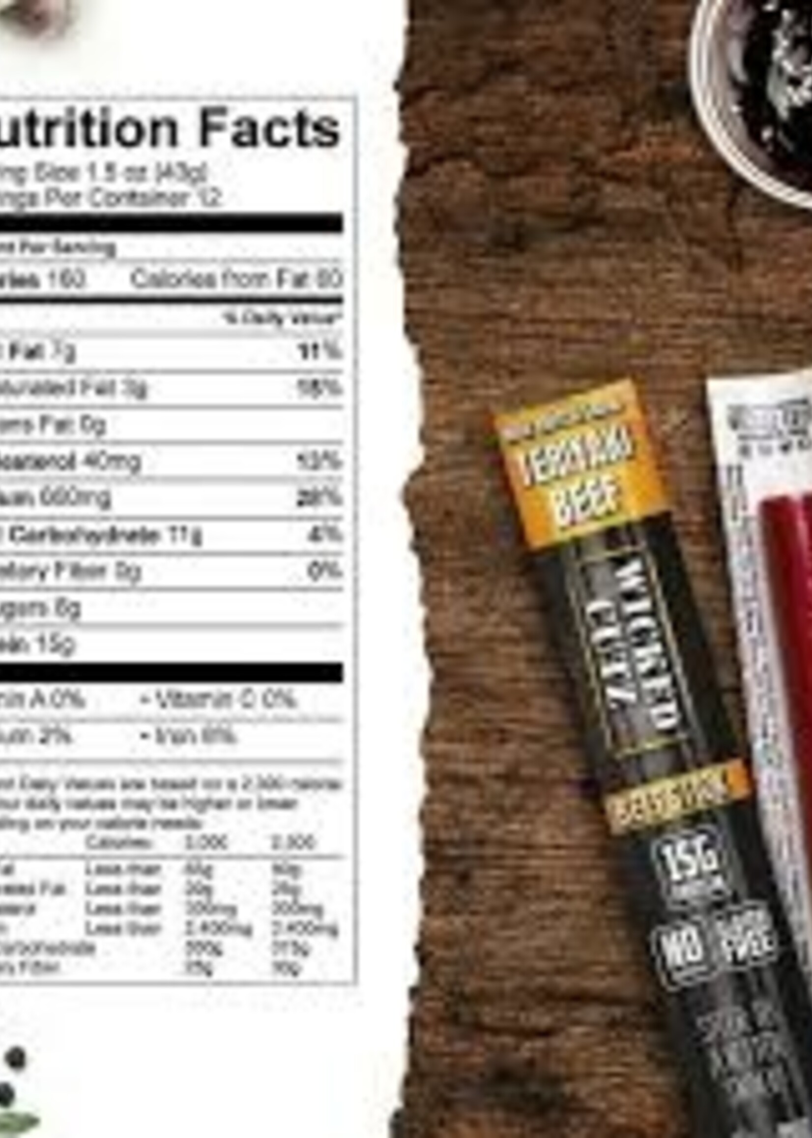 Wicked Cutz Beef Stick -Teriyaki