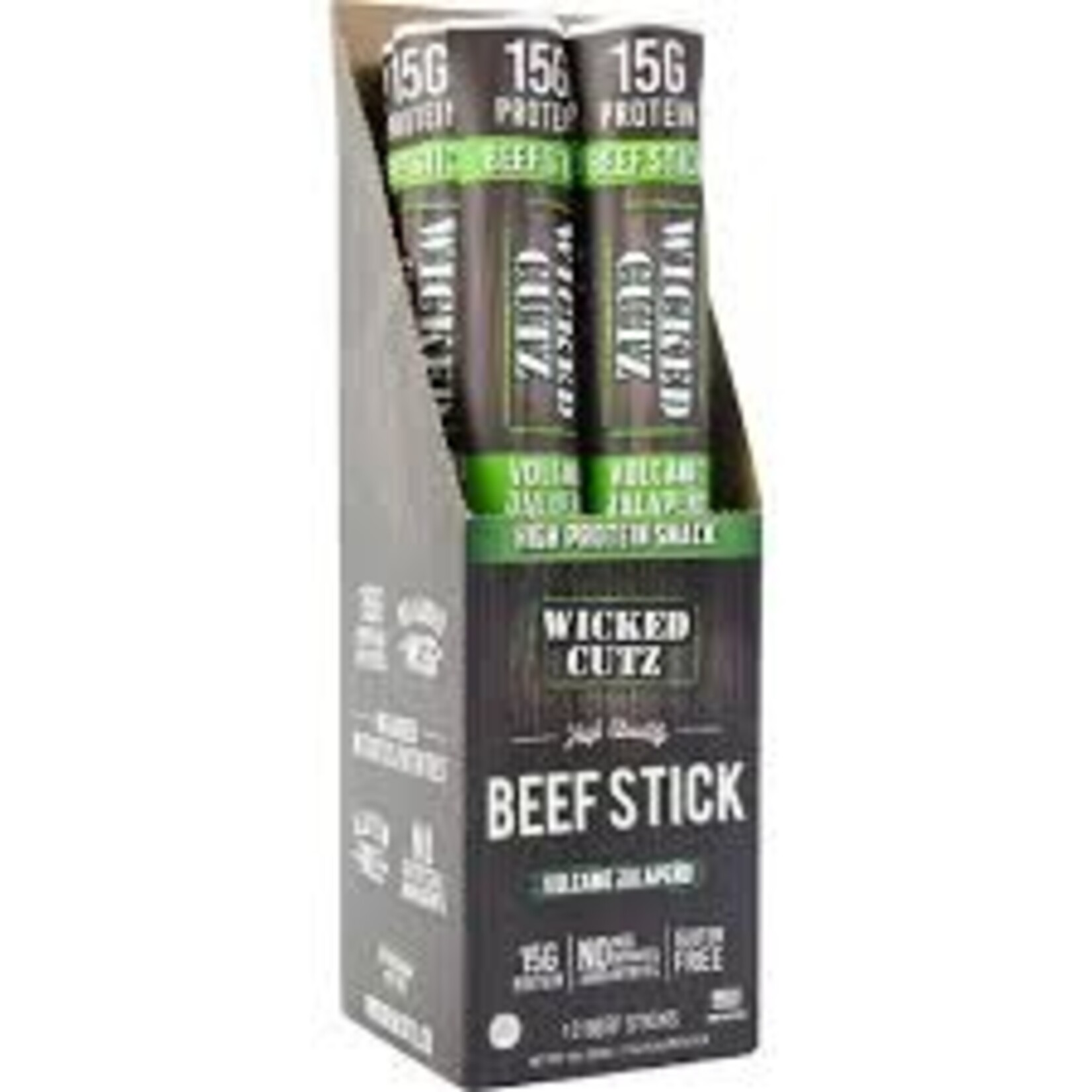 Wicked Cutz Beef Stick - Volcanic Jalapeno