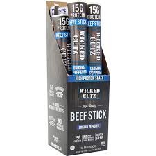 Wicked Cutz Beef Stick - Original Peppered Wicked Cutz Beef Stick - Original Peppered