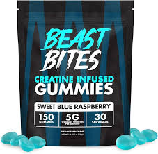 Beast Bites Creatine Infused Gummies Sweet Blue Raspberry (30 serving) Beast Bites Creatine Infused Gummies Sweet Blue Raspberry (30 serving)