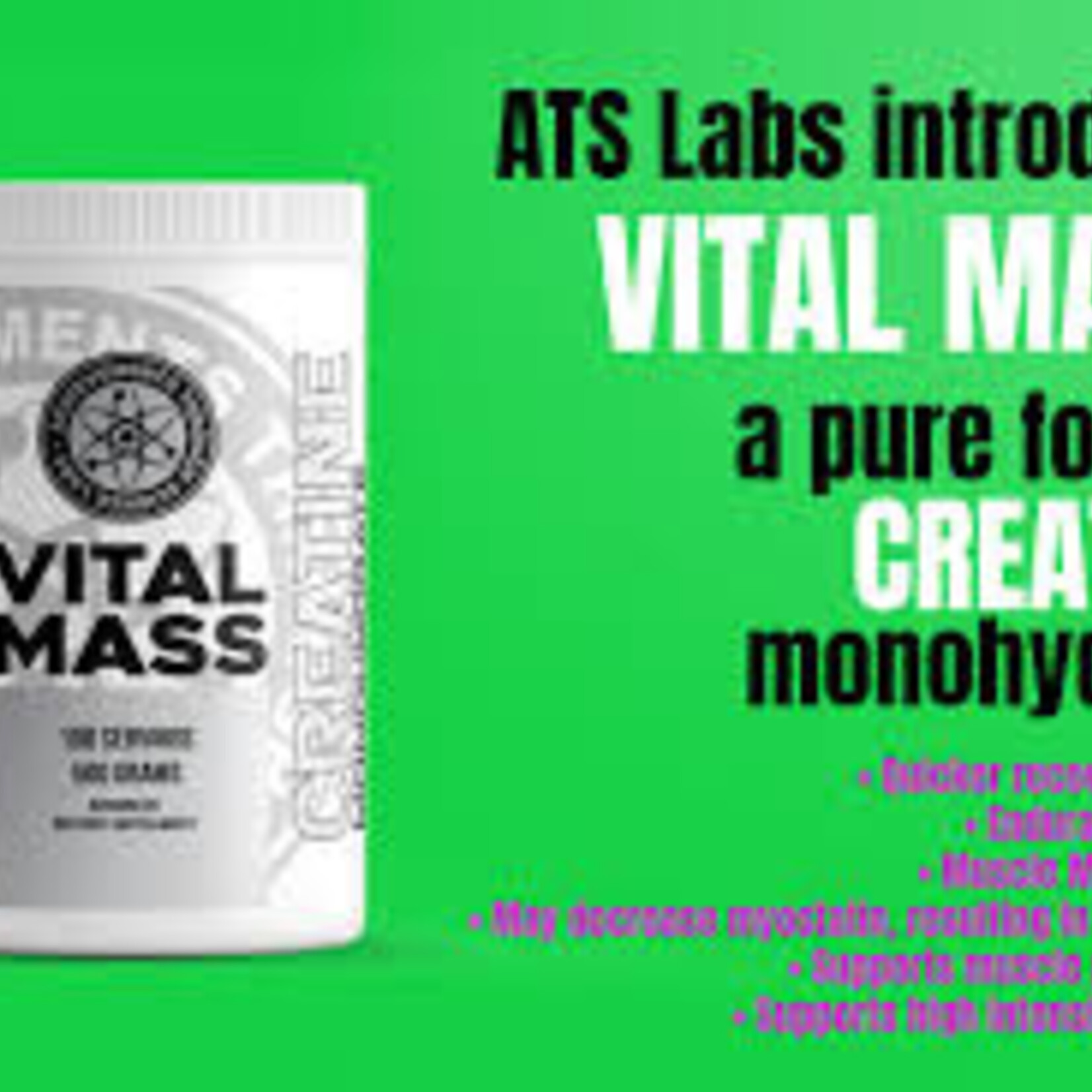 ATS Labs ATS Labs Vital Mass Creatine 500