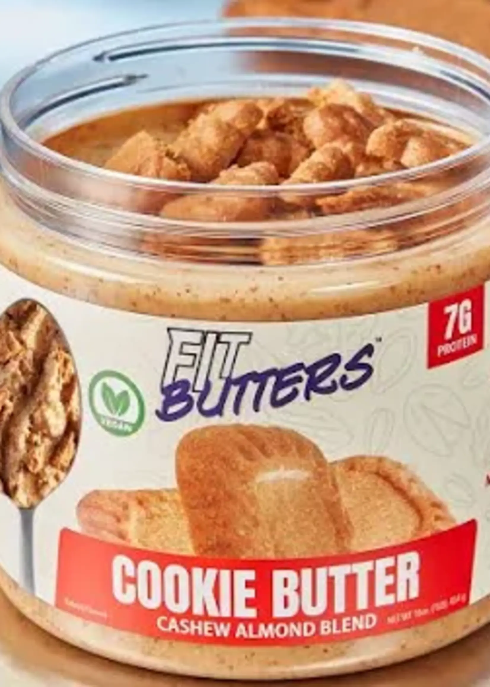 Fit Butters Cookie Butter Cashew Almond Butter (Vegan)