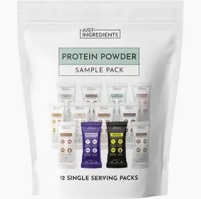 Just Ingredients Just Ingredients Protein Powder Sample Pack (12 flavors/packs) Just Ingredients Just Ingredients Protein Powder Sample Pack (12 flavors/packs)