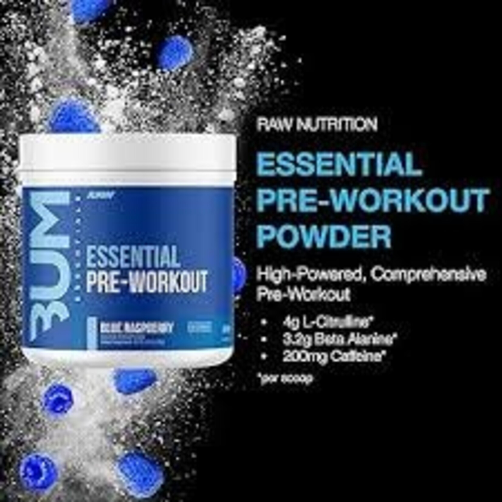 CBUM Essential Charged Pre-workout Blue Raspberry