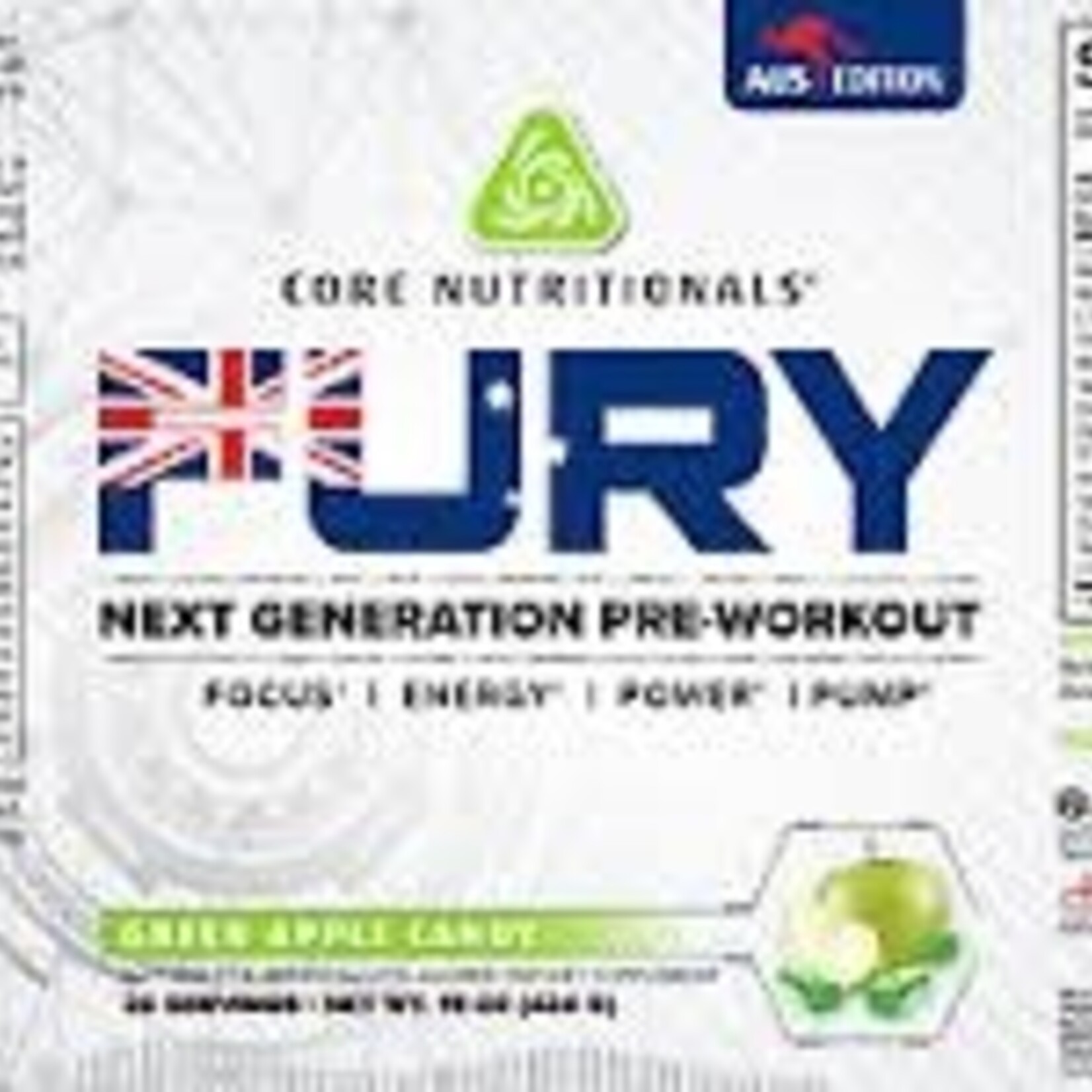 Core Nutritionals Core Nutritionals Fury X AUSTRALIA - Green Apple Candy