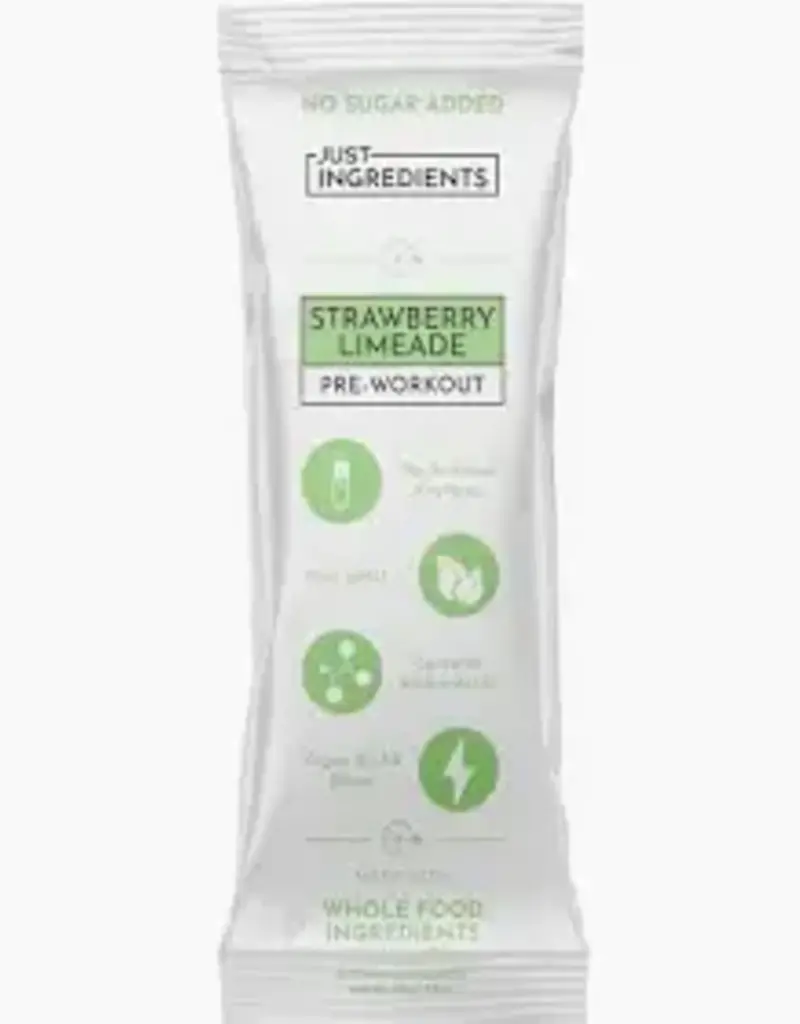 Just Ingredients Just Ingredients Pre-Workout Strawberry Limeade (Single Serving Packs 20)