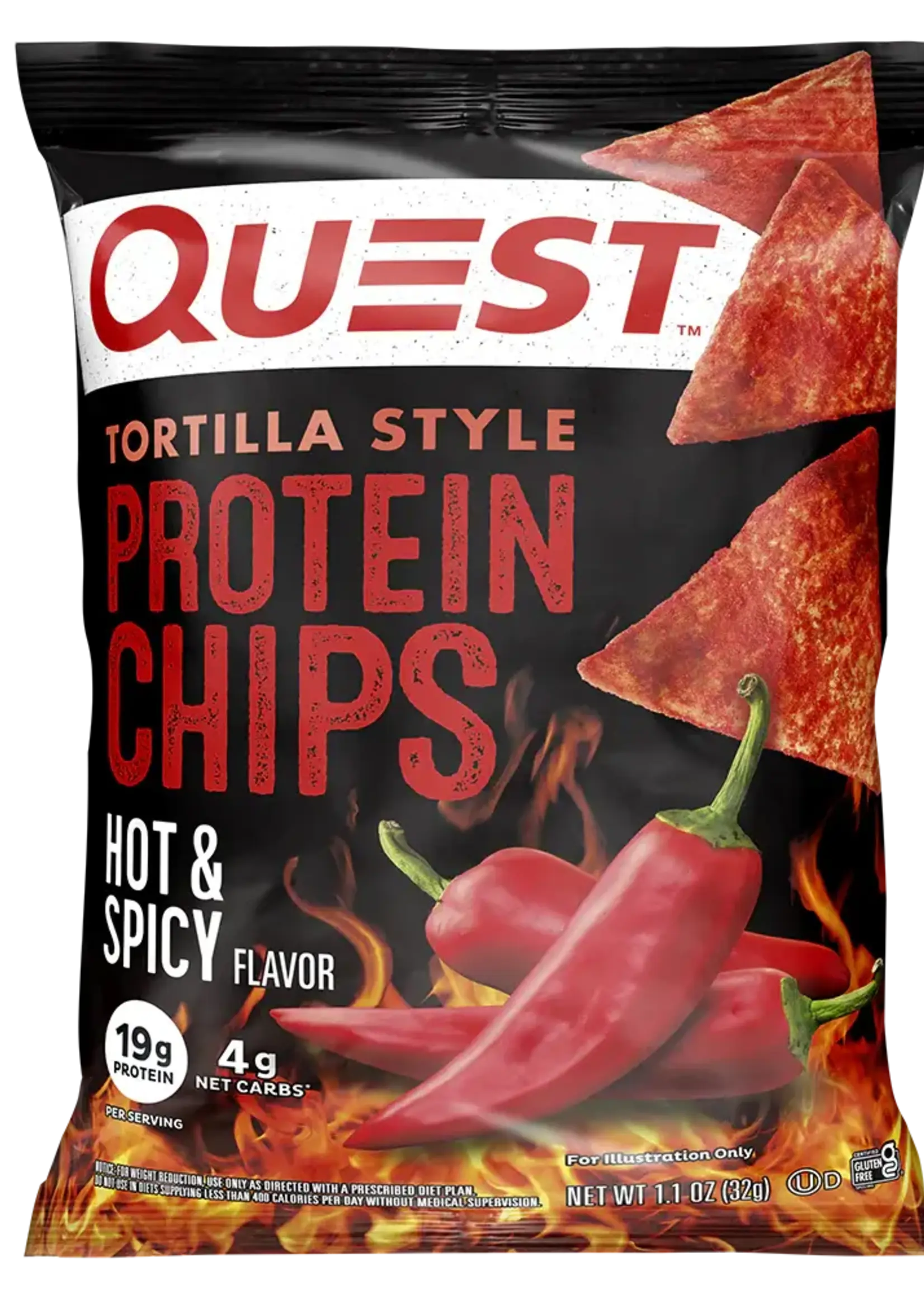 Quest Nutrition Quest Nutrition Hot & Spicy Tortilla Style Protein Chips