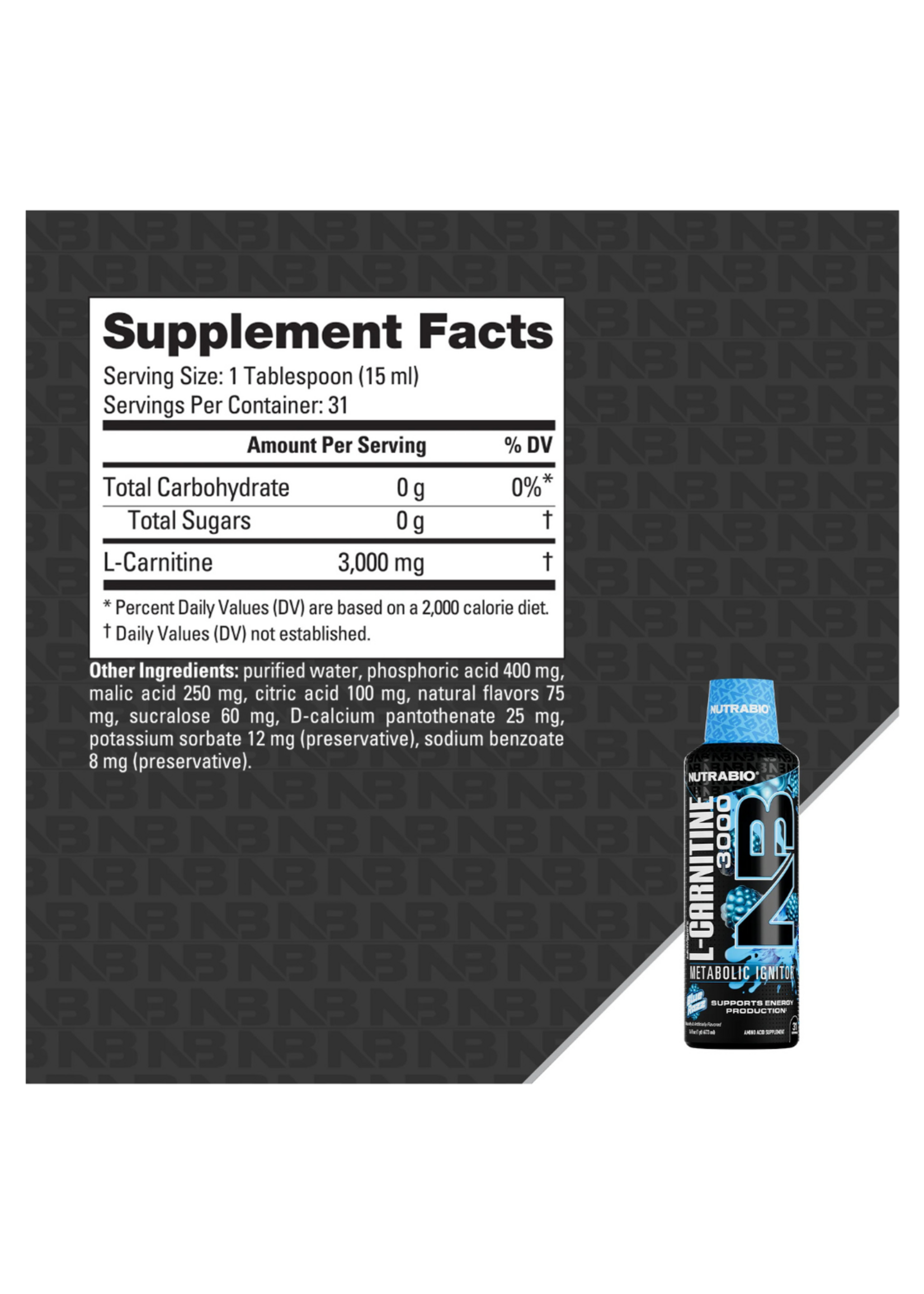 NutraBio NutraBio LeanShots L-Carnitine