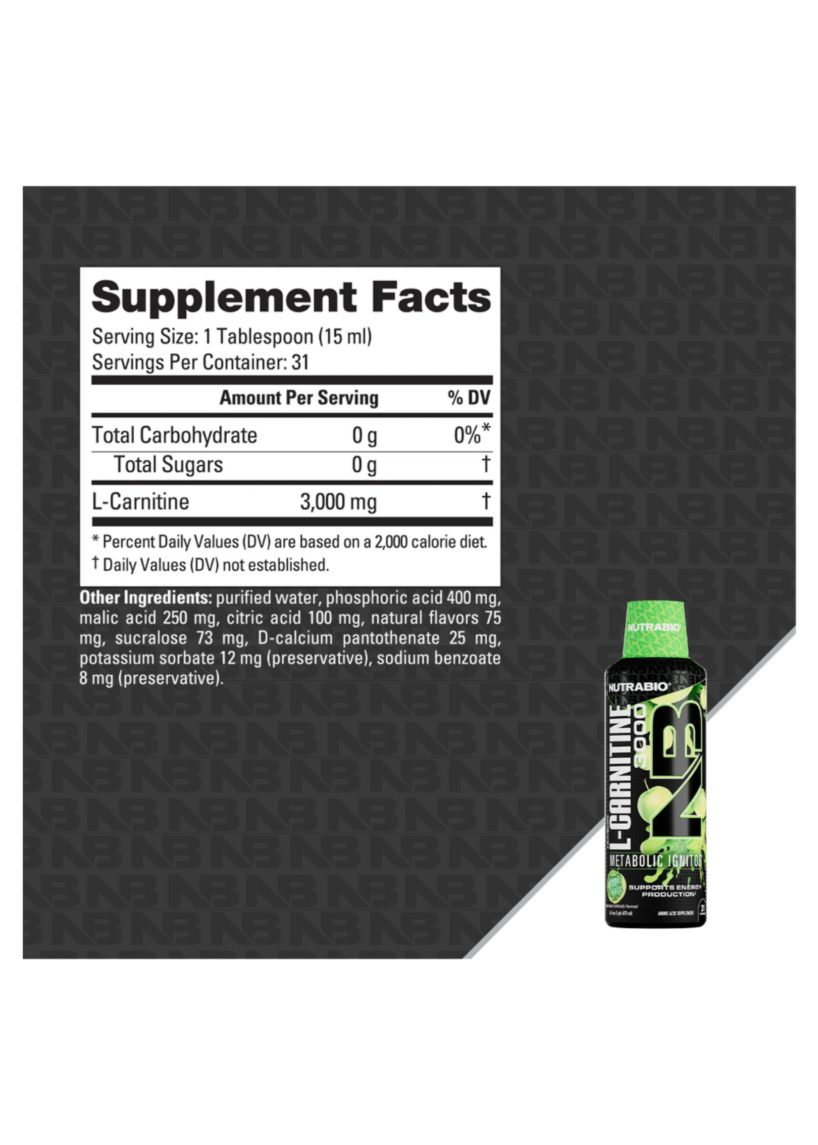NutraBio NutraBio LeanShots L-Carnitine