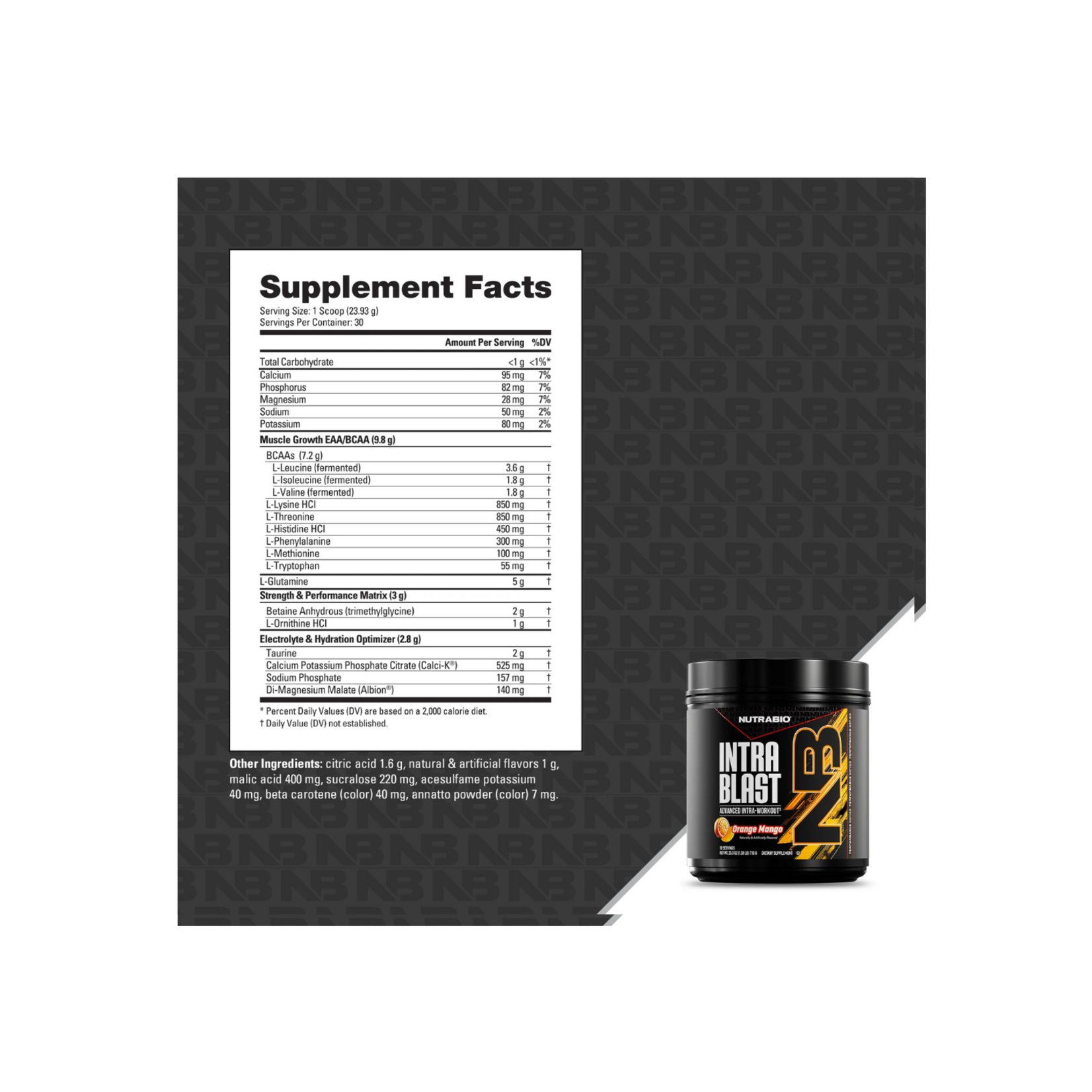 NutraBio NutraBio Intra Blast