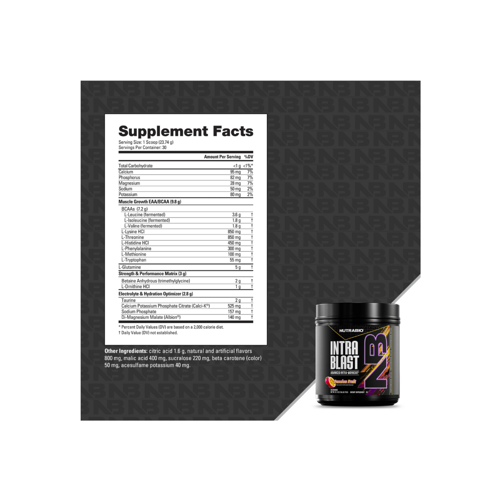 NutraBio NutraBio Intra Blast