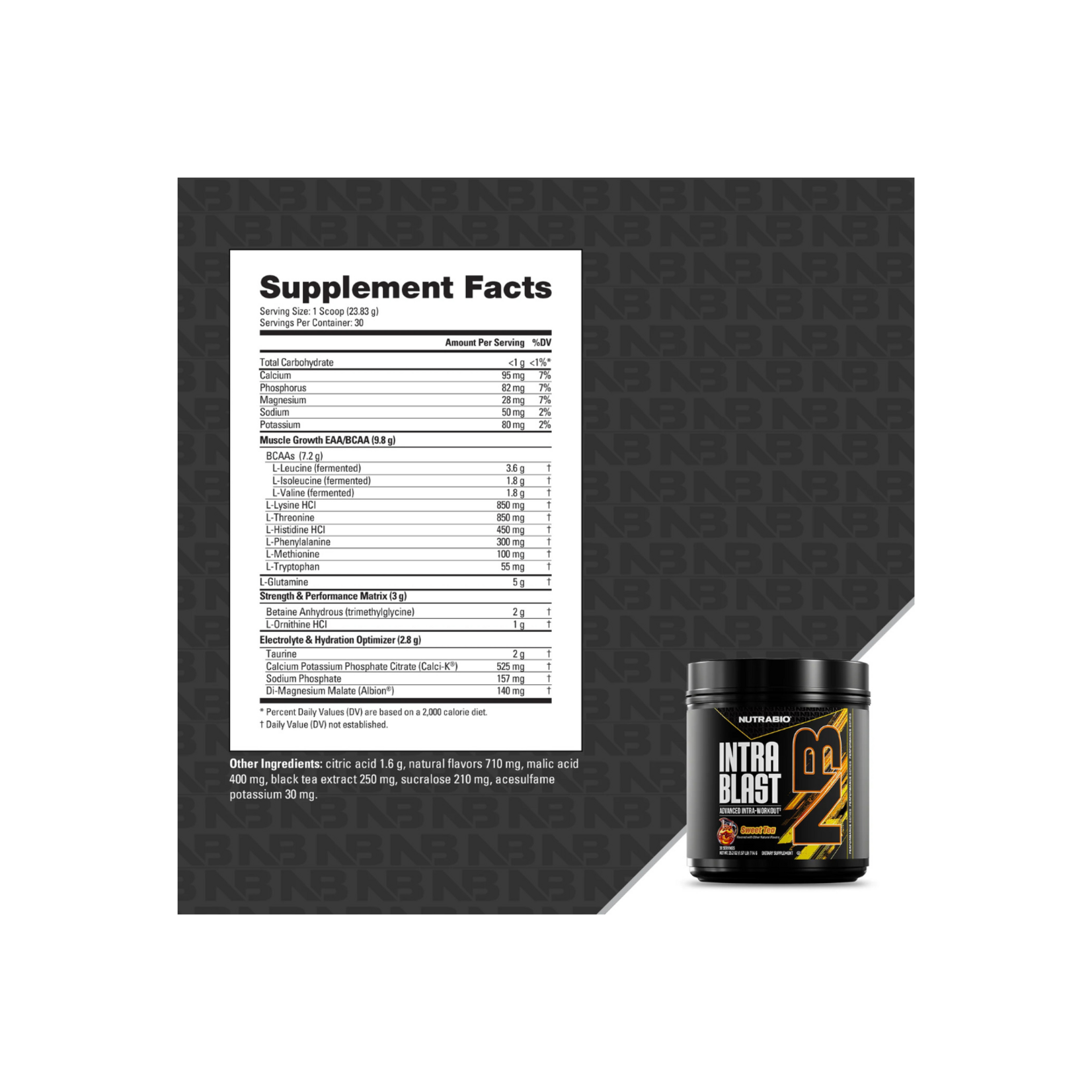 NutraBio NutraBio Intra Blast