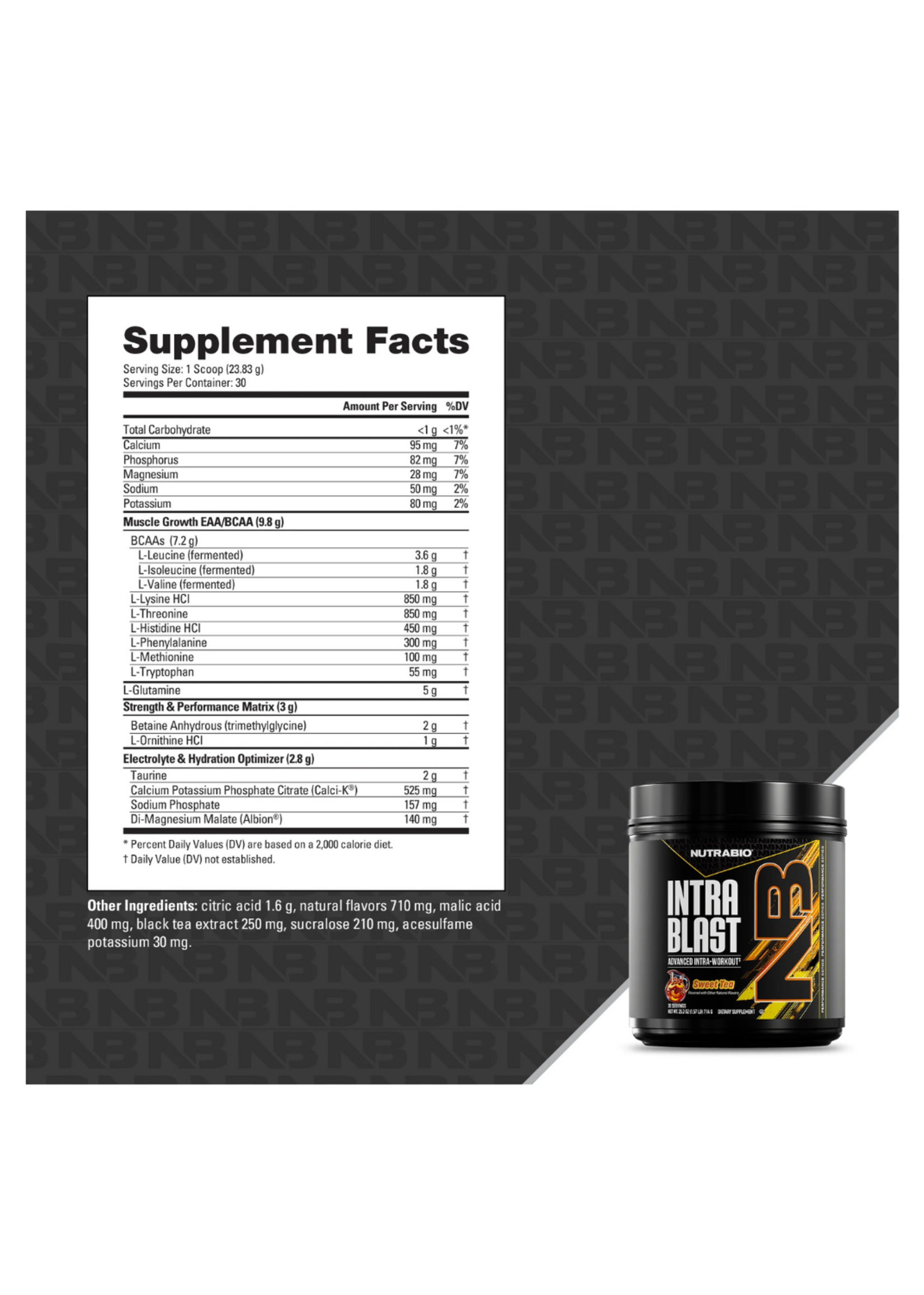 NutraBio NutraBio Intra Blast