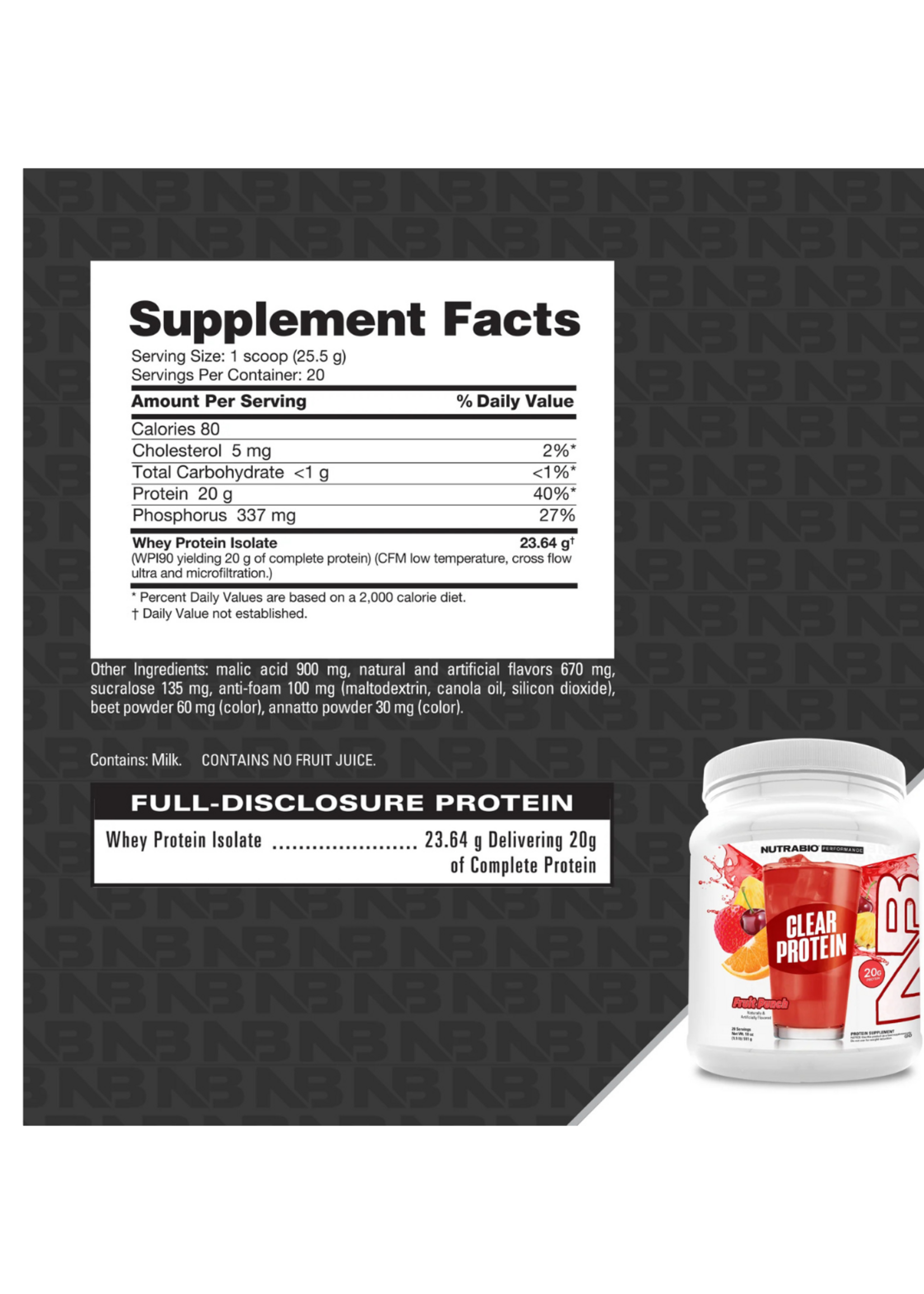 NutraBio NutraBio Clear Protein