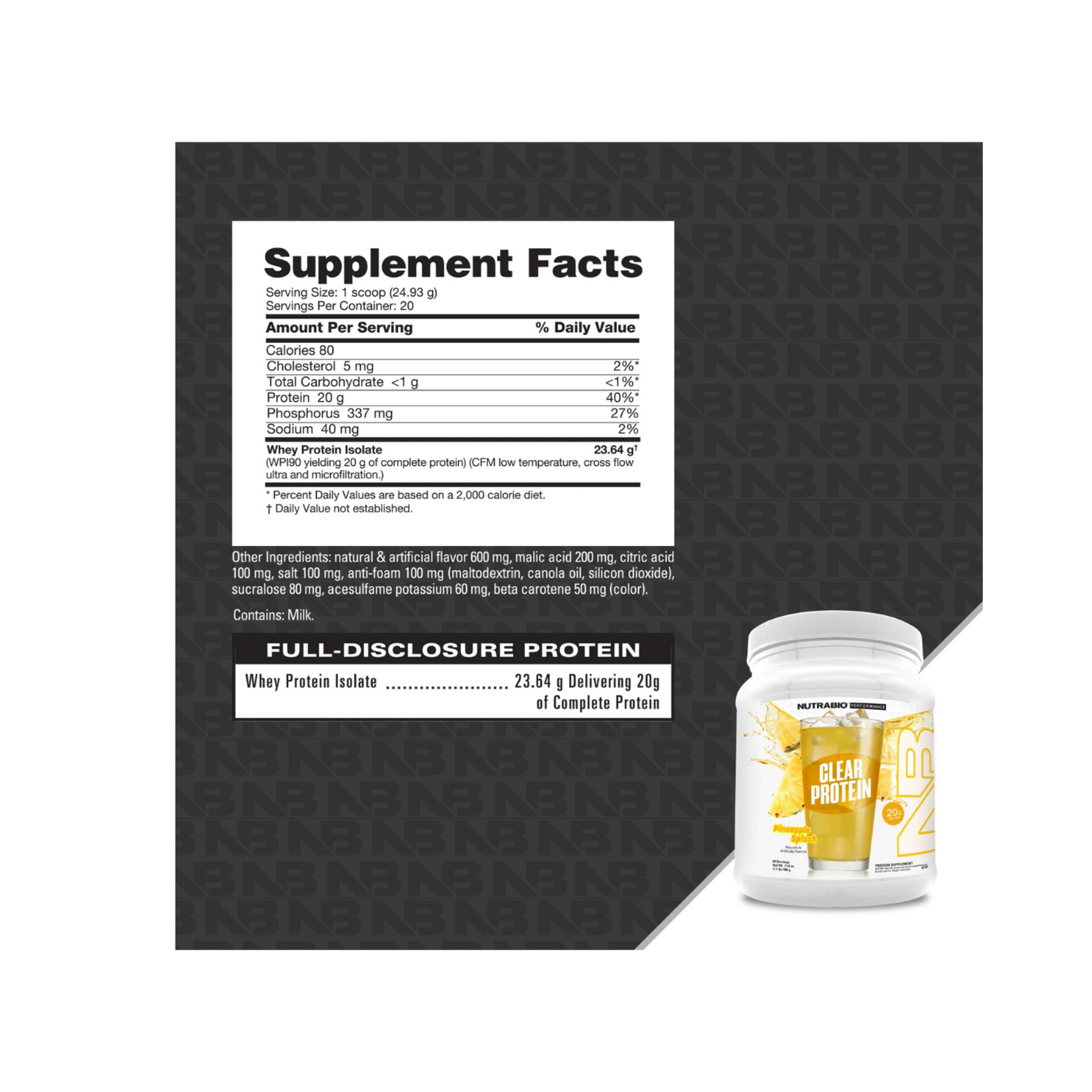 NutraBio NutraBio Clear Protein