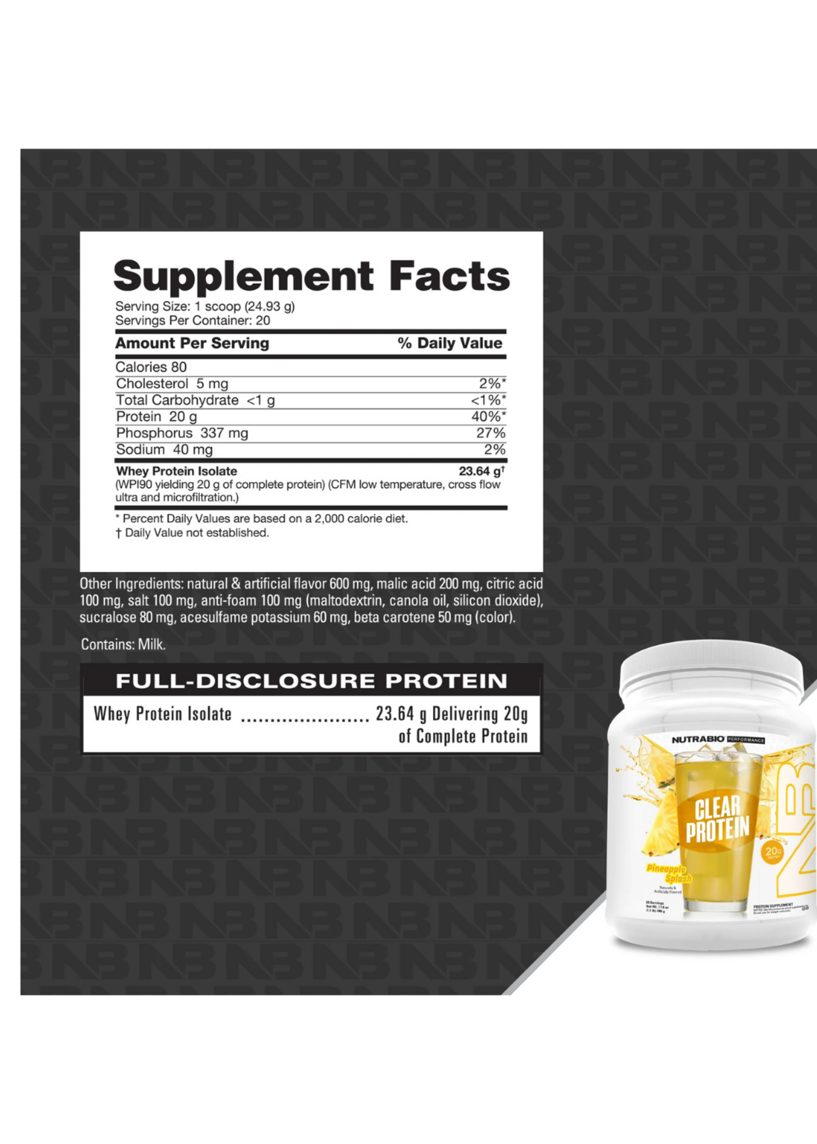 NutraBio NutraBio Clear Protein