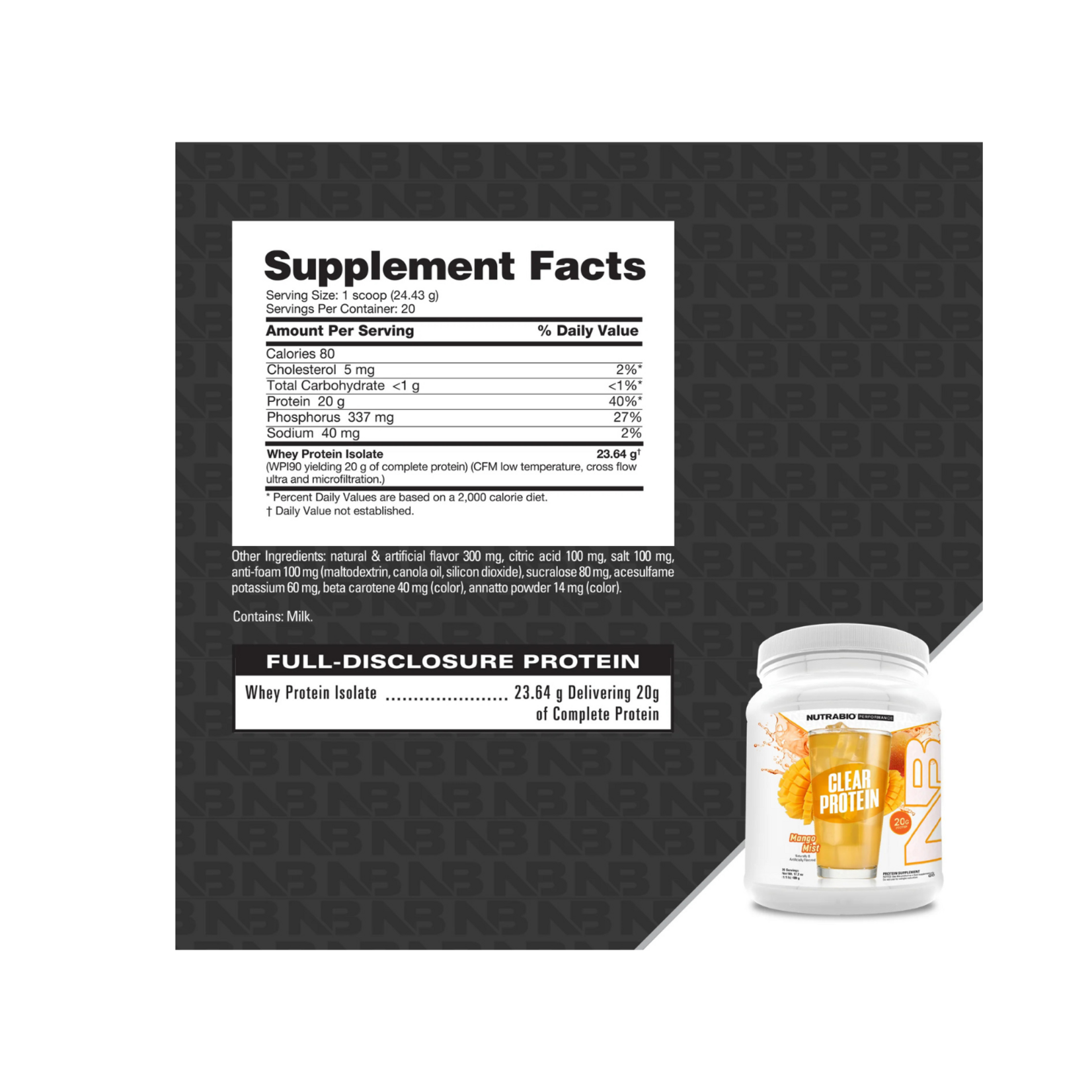 NutraBio NutraBio Clear Protein