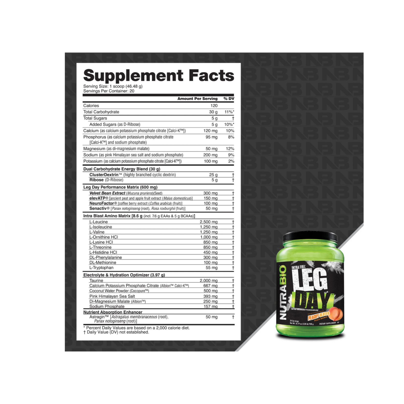 NutraBio Nutrabio Leg Day