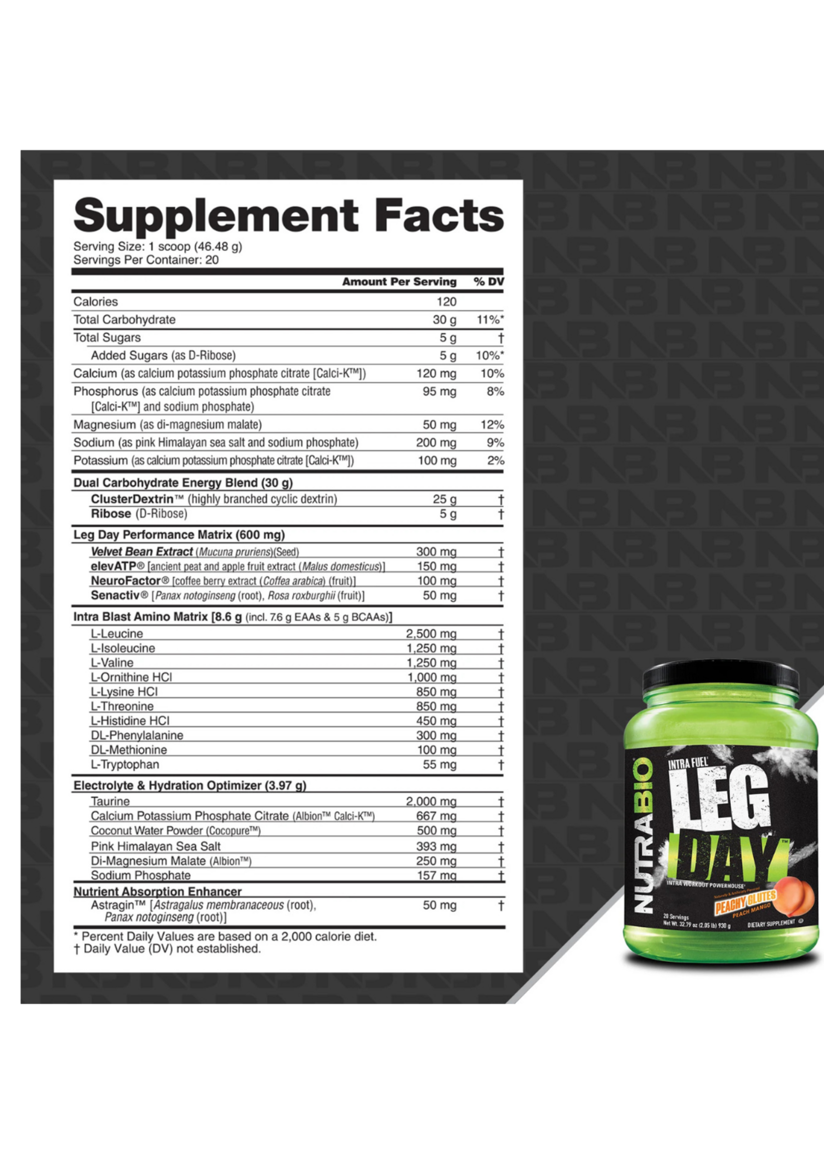 NutraBio Nutrabio Leg Day