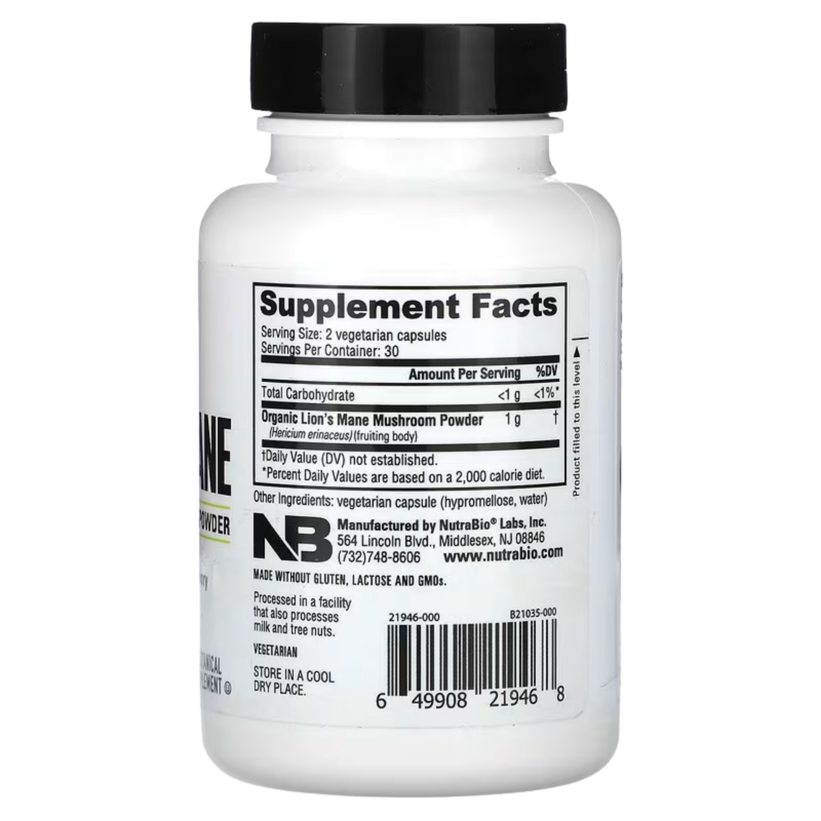 NutraBio NutraBio Lions Mane