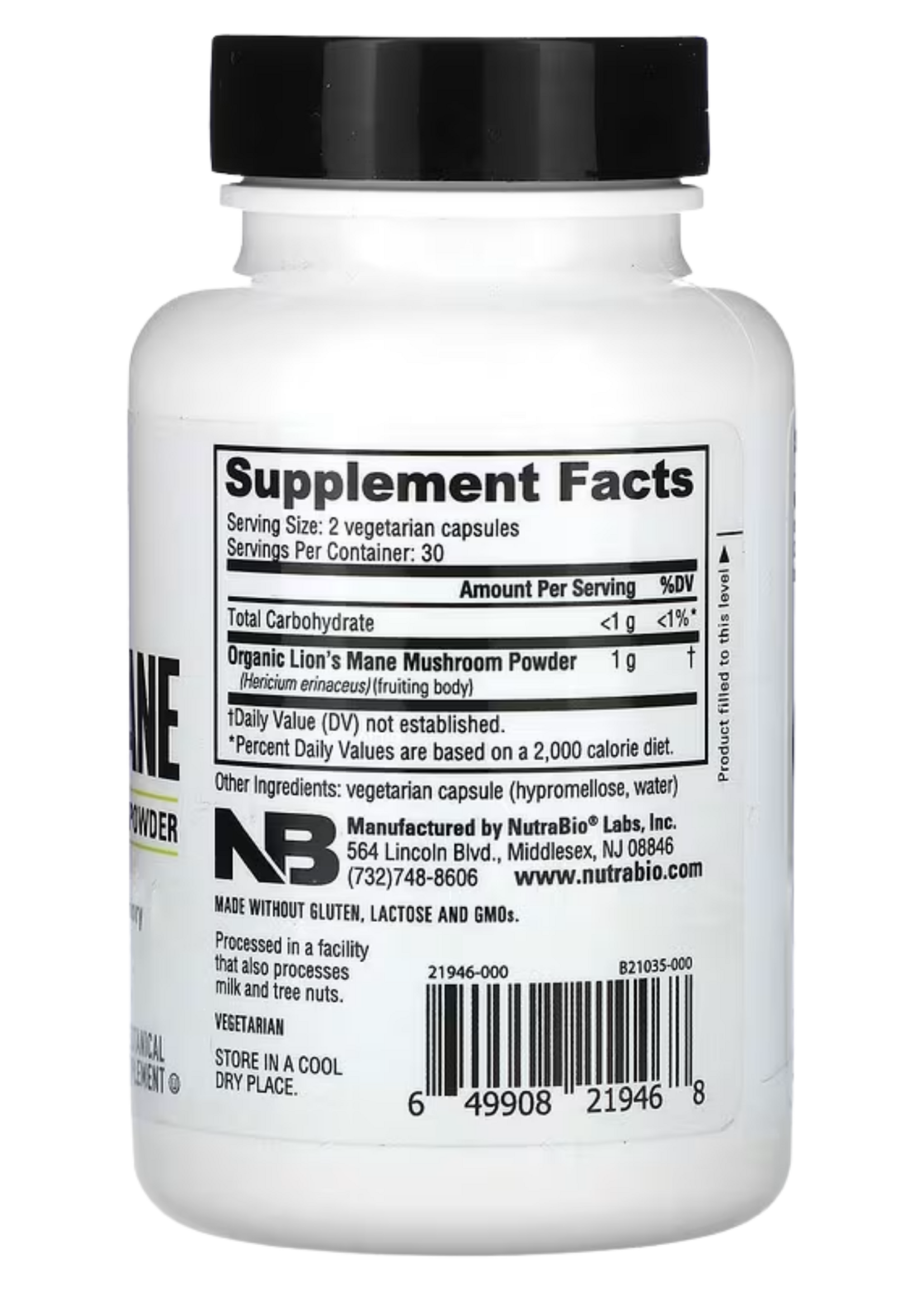 NutraBio NutraBio Lions Mane