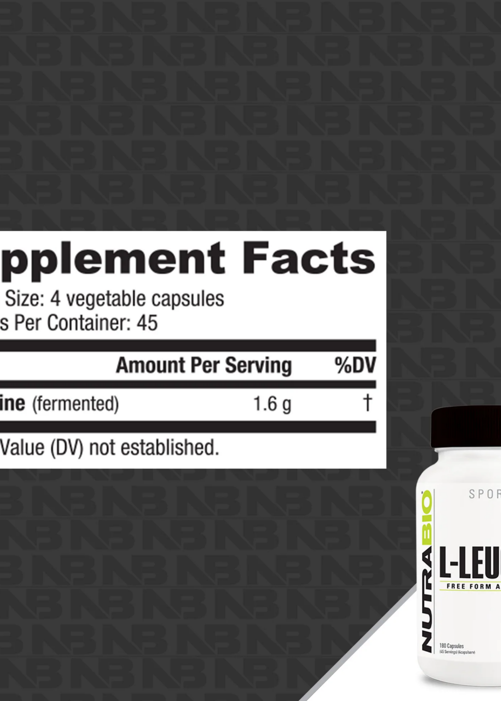 NutraBio NutraBio L-Leucine 166 ser